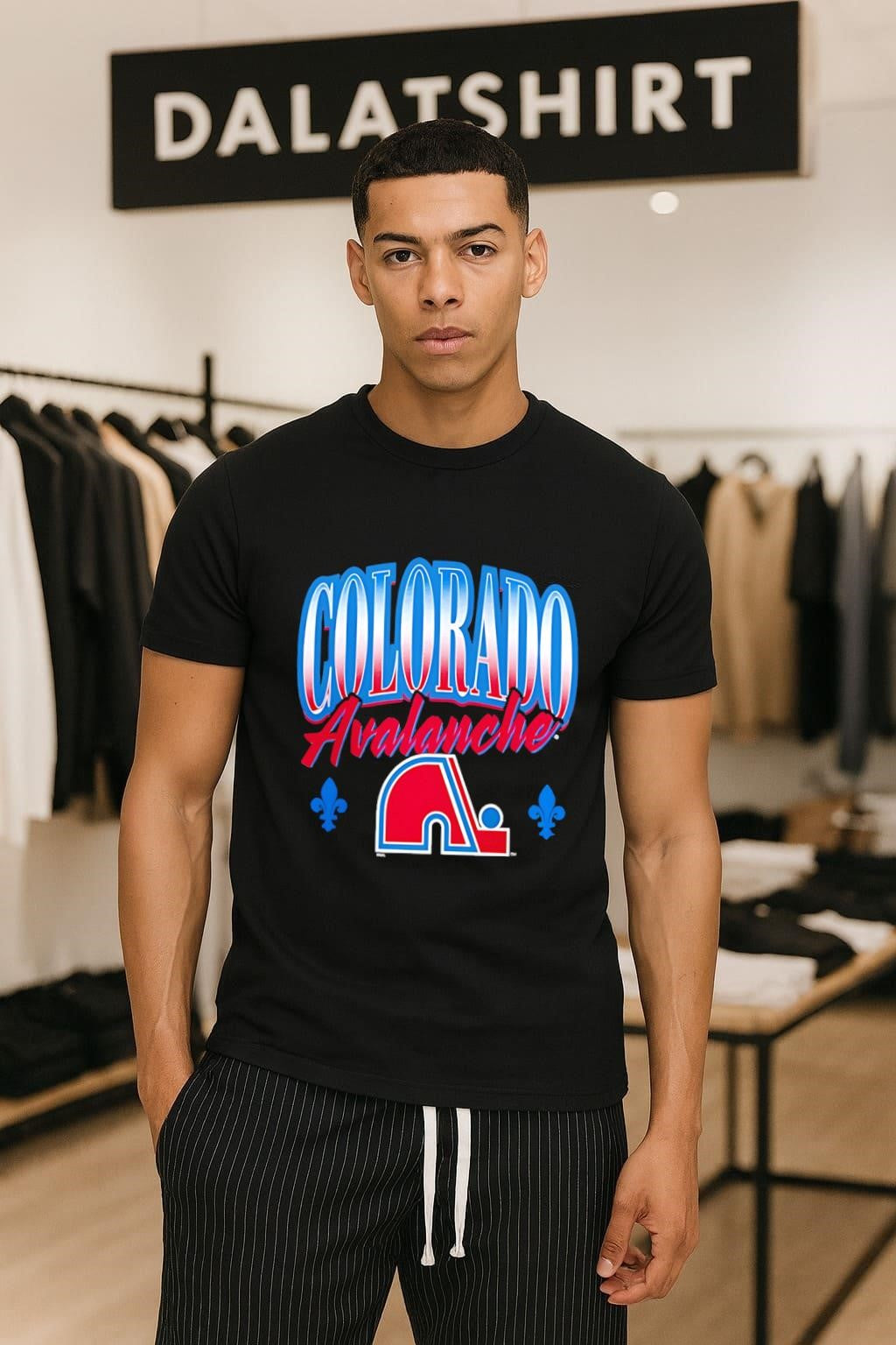 Colorado Avalanche Retro Nordiques Logo Quebec Fleur De Lis shirt