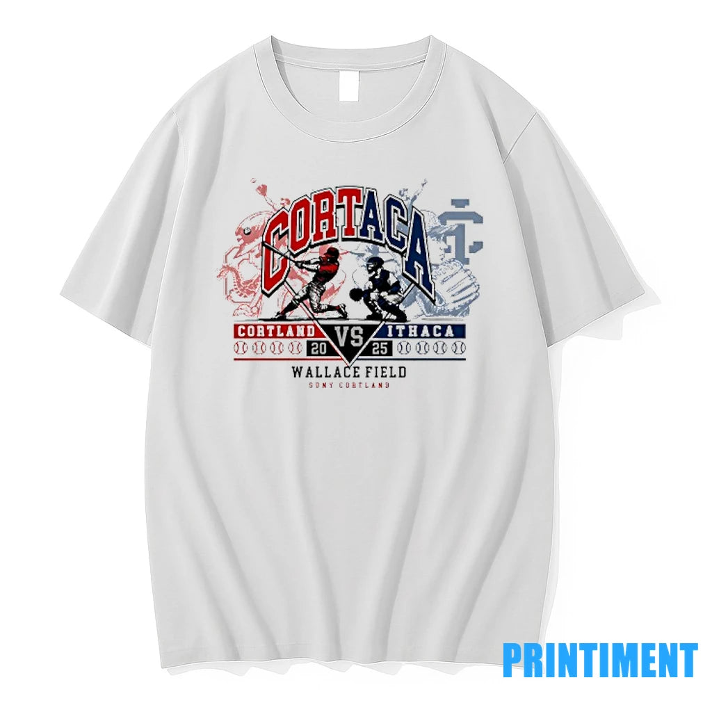 Cortaca Cortland Red Dragons Vs Ithaca Bombers 2025 Wallace Field Suny Cortland Tshirts Sweater