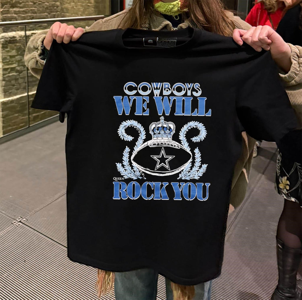 Cowboys We Will Rock You Football Crown shirt