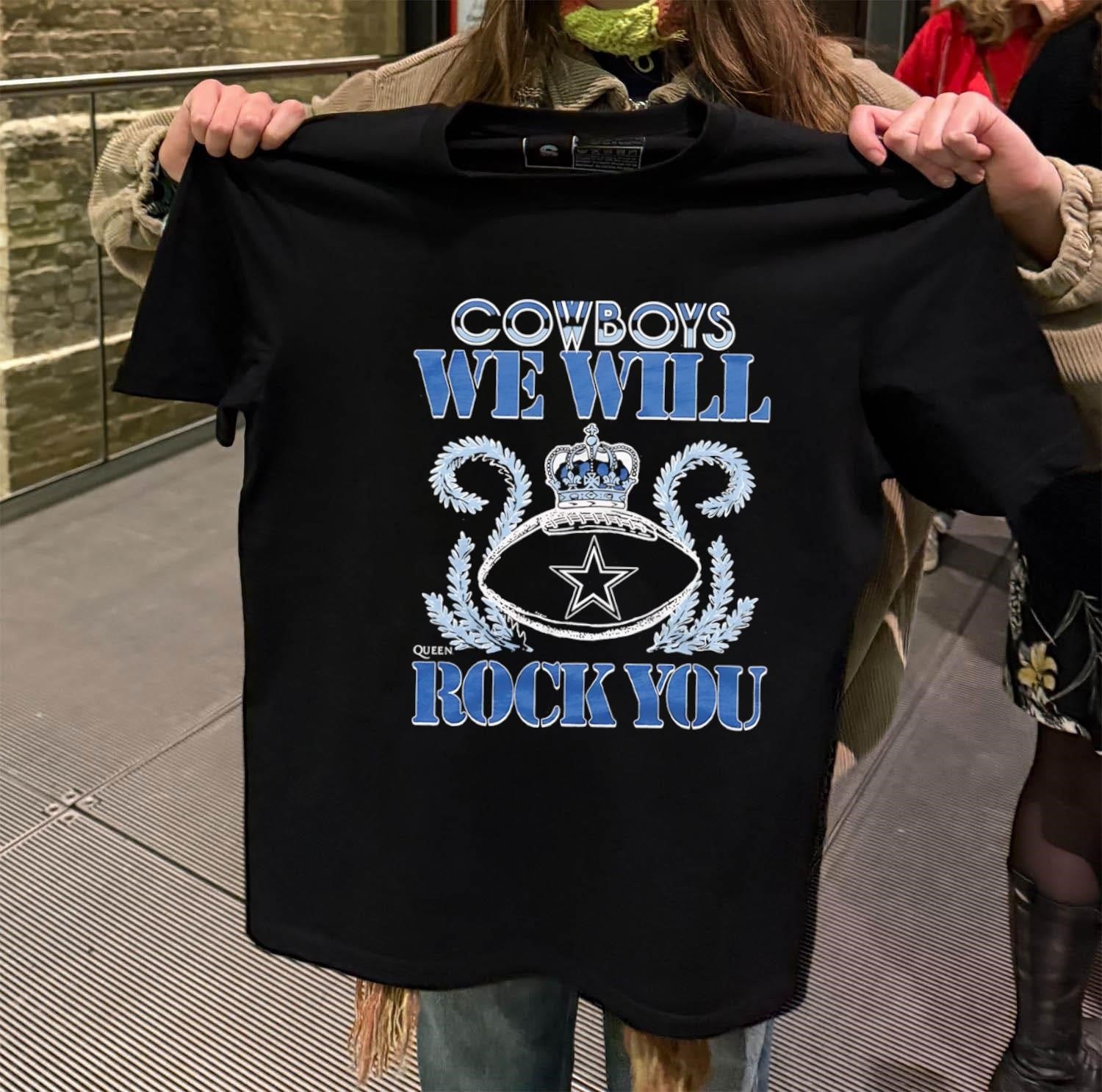 Cowboys We Will Rock You Football Crown shirt