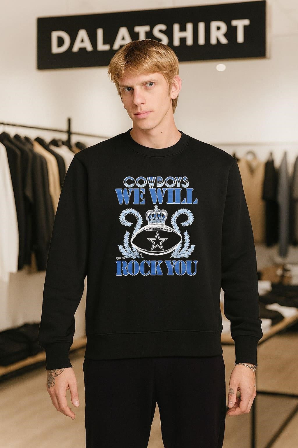 Cowboys We Will Rock You Football Crown shirt
