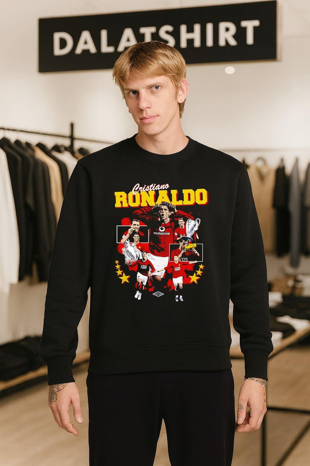 Cristiano Ronaldo Manchester United Vodafone AIG Football shirt