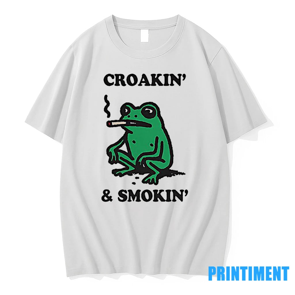 Croakin And Smokin Frog Tshirts Sweater