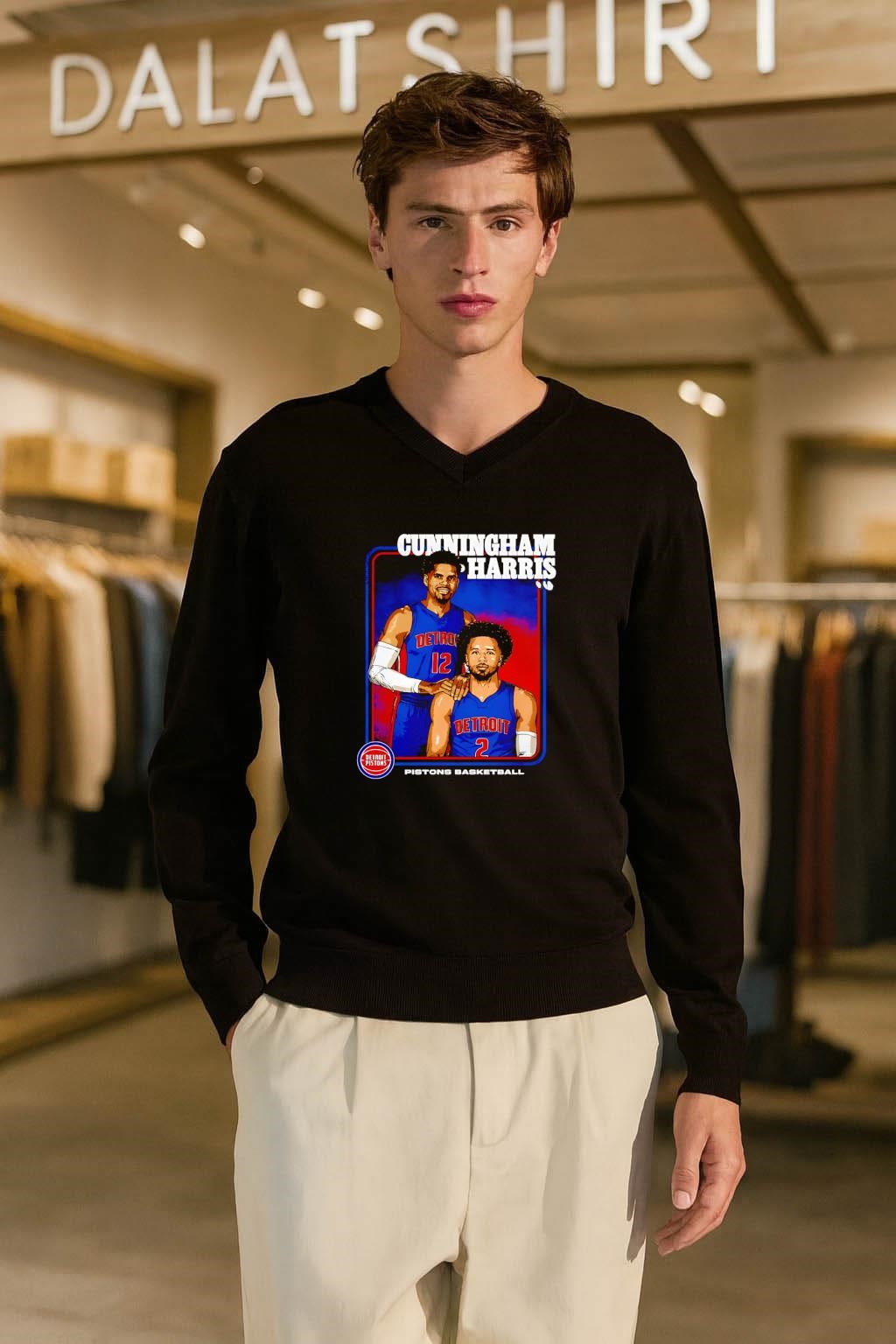 Cunningham Harris Detroit Pistons NBA Basketball 2026 shirt