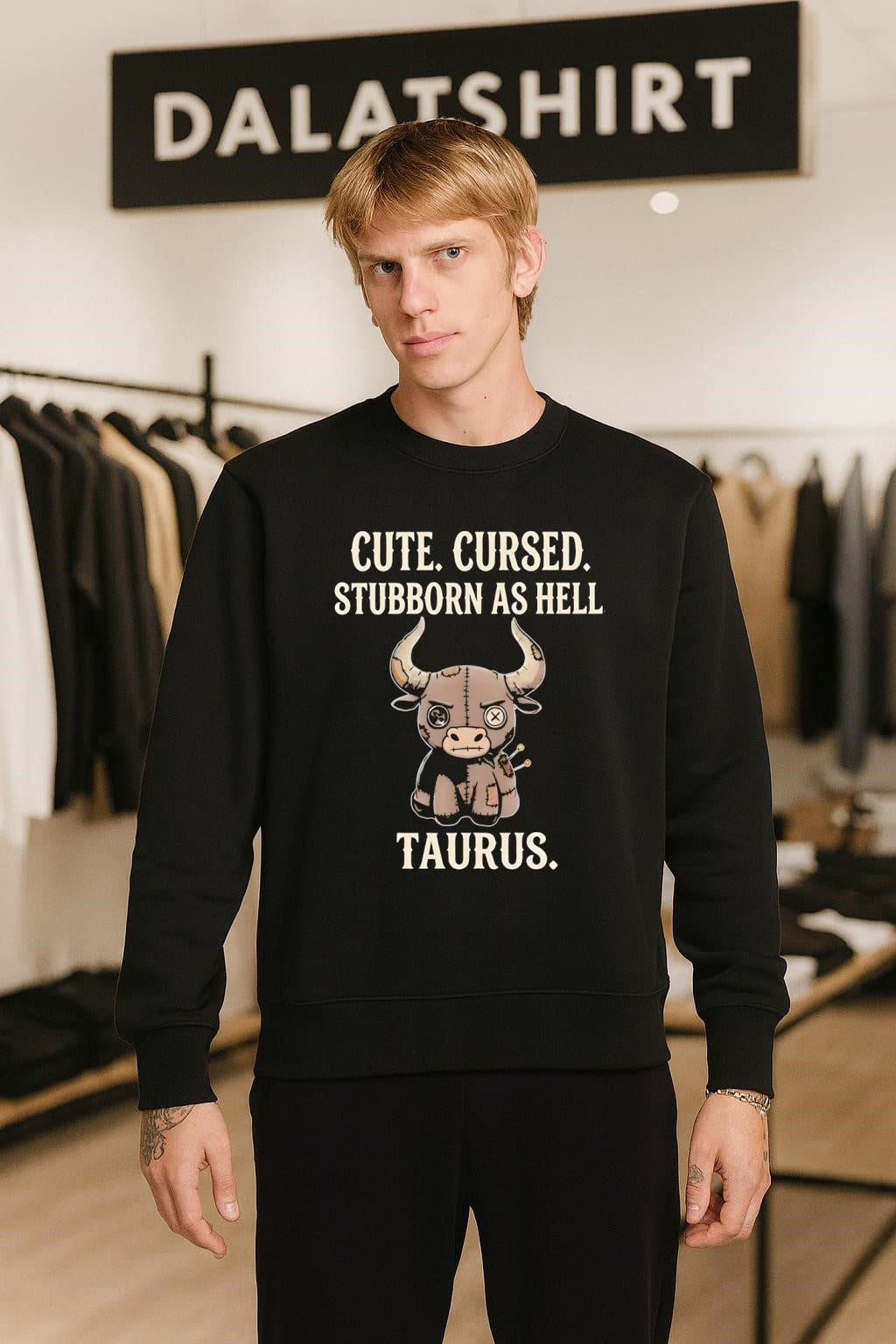Cute Cursed Stubborn As Hell Taurus shirt