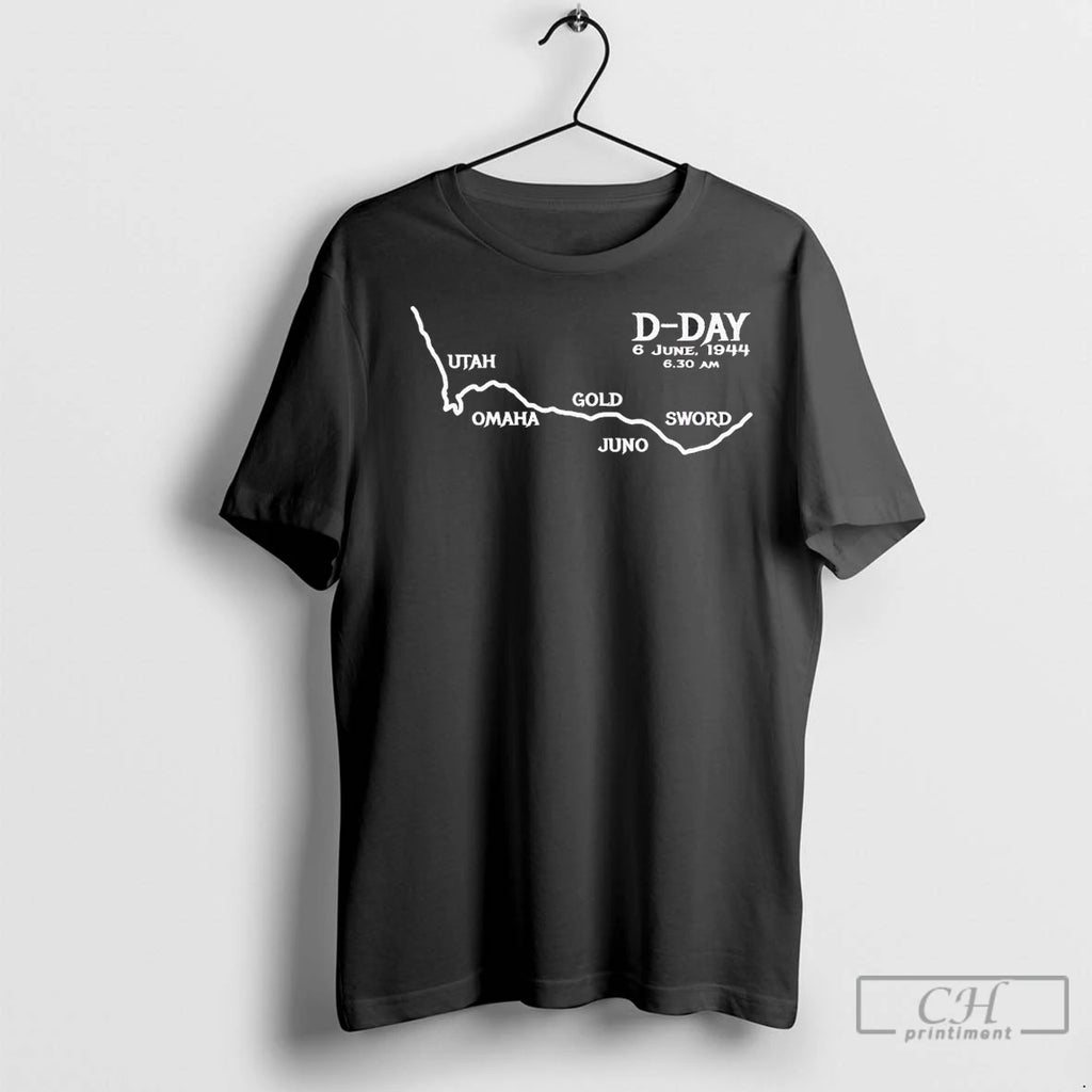 D Day Utah Omaha Gold Juno Sword 6 June 1944 T Shirts