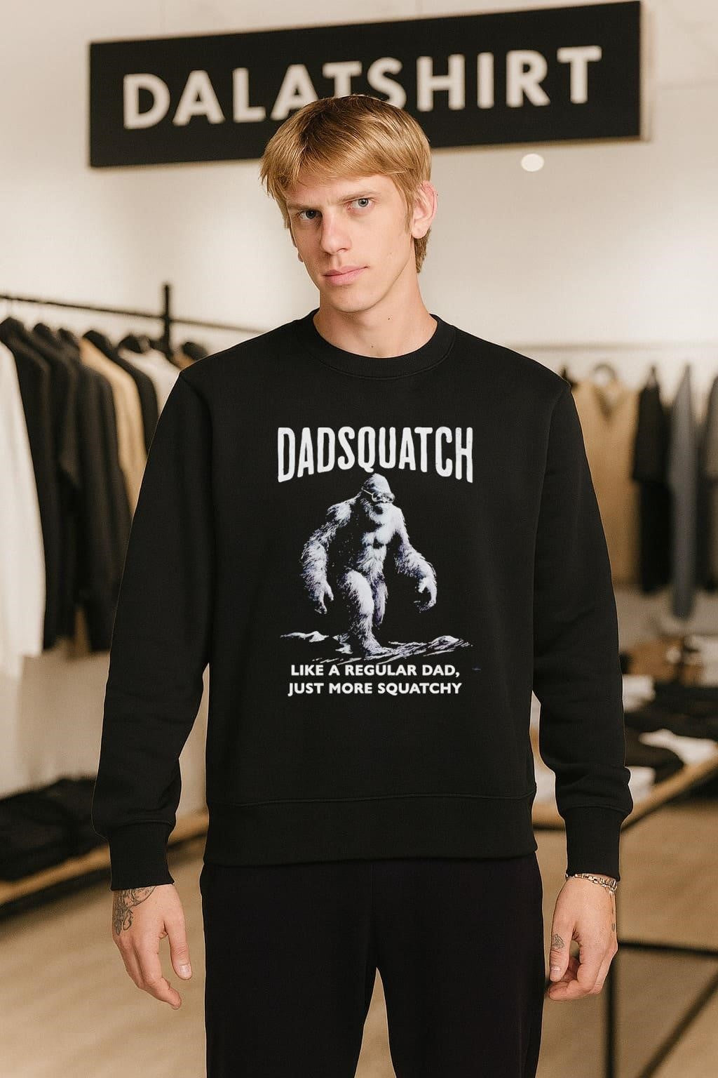 Dadsquatch Bigfoot Wearing Sunglasses Like A Regular Dad shirt