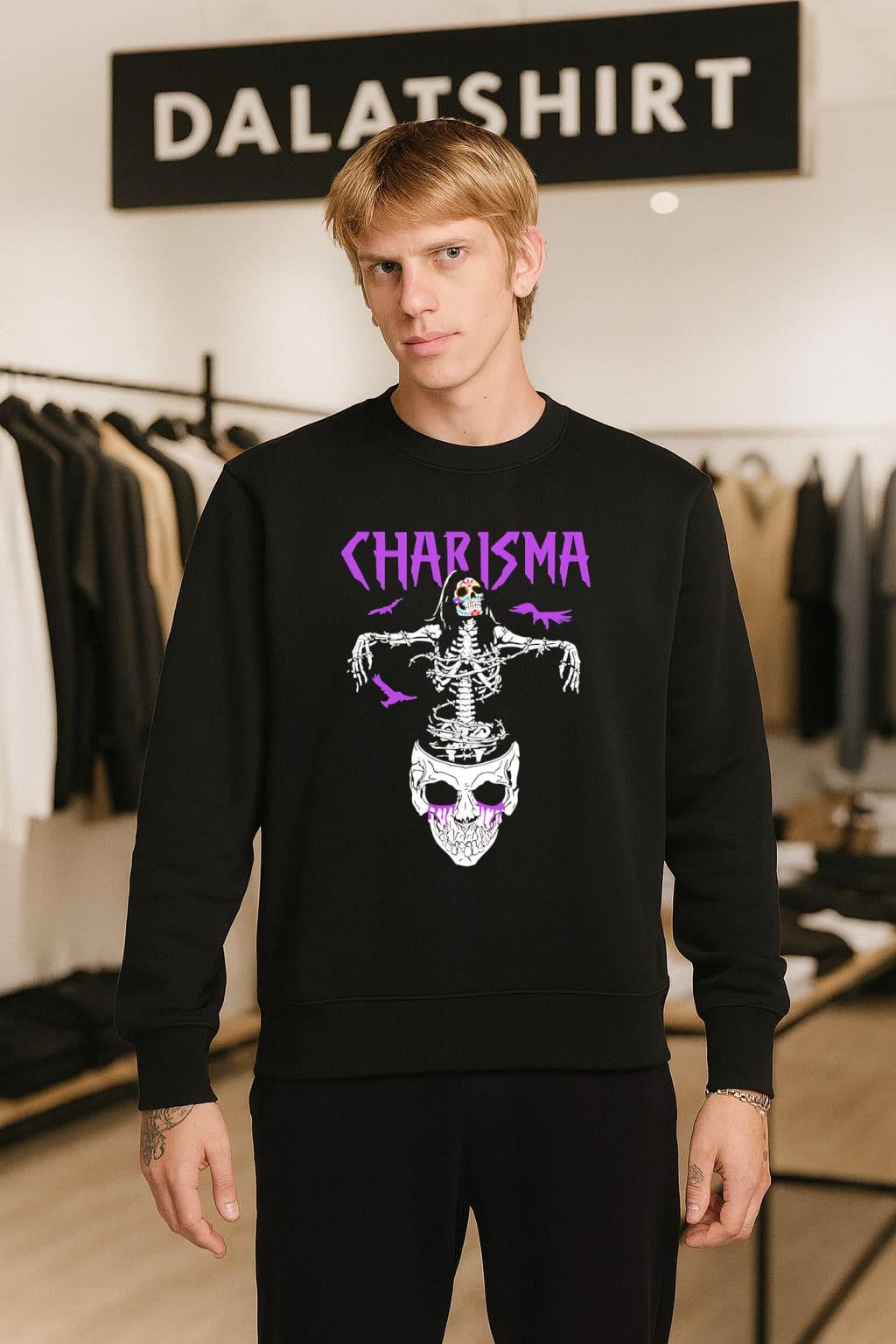 Daisuke Sasaki skull cross charisma shirt
