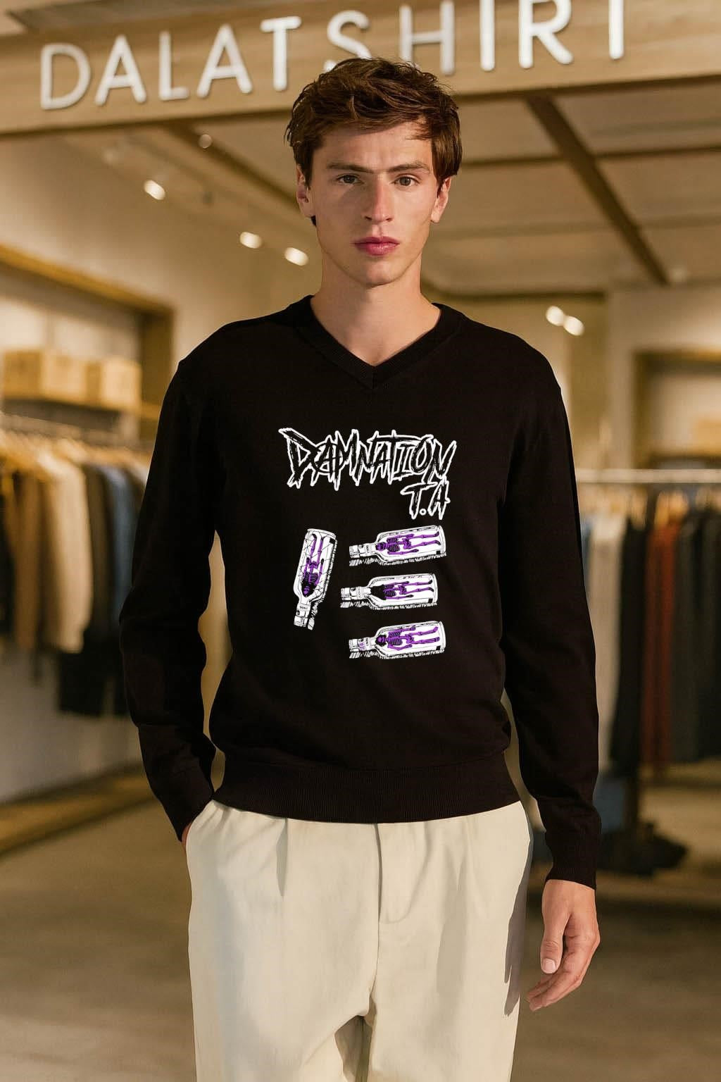 Damnation T.A Skull Bottle shirt
