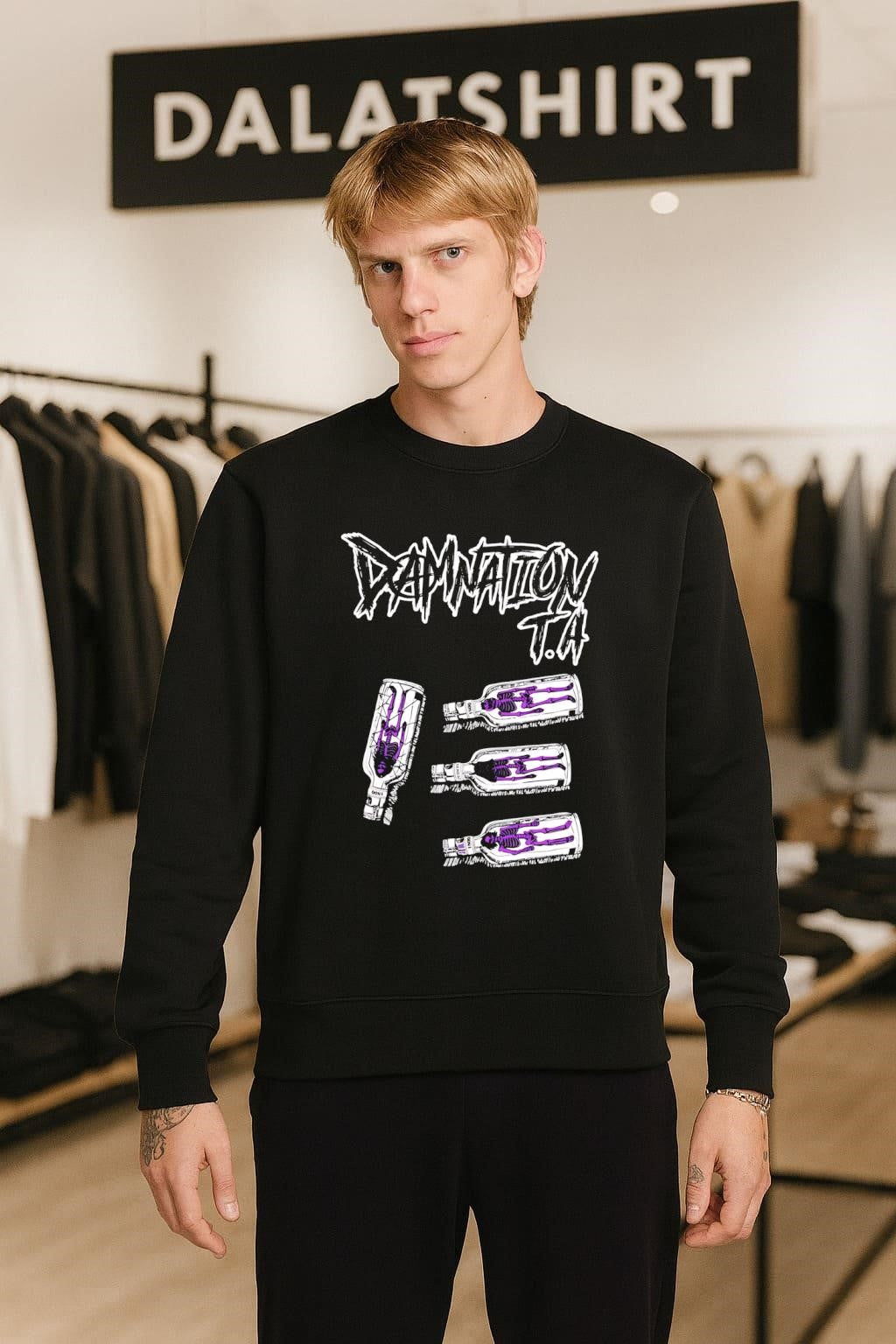 Damnation T.A Skull Bottle shirt