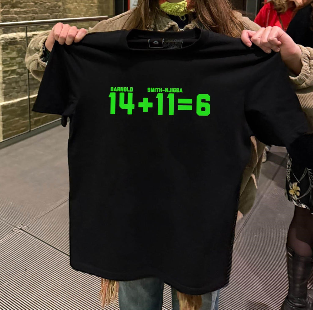 Darnold 14 Plus Smith-Njigba 11 Equals 6 Football shirt