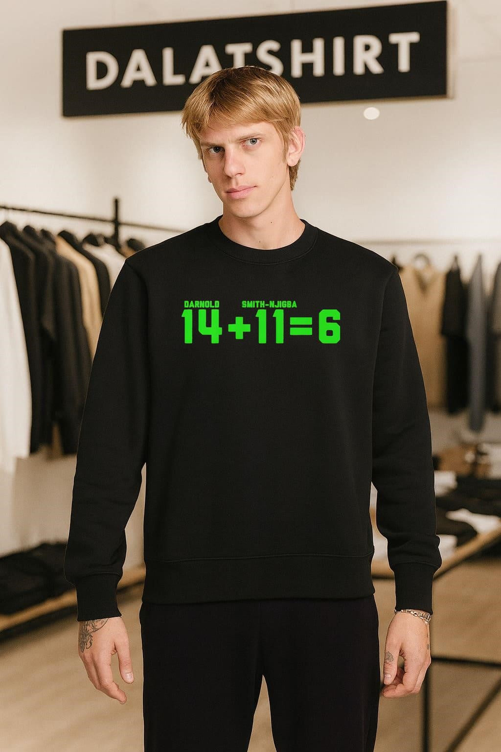 Darnold 14 Plus Smith-Njigba 11 Equals 6 Football shirt