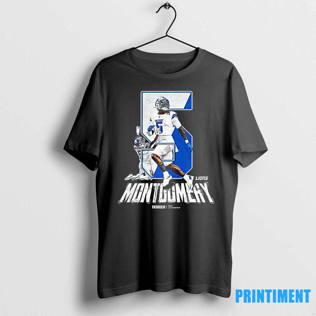 David Montgomery Detroit Lions Football Number 5 Tshirts Sweater