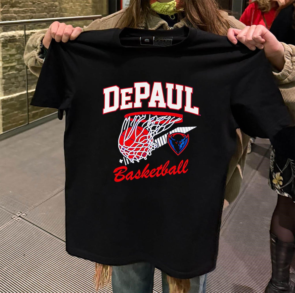 DePaul Basketball Blue Demon Logo Sports shirt