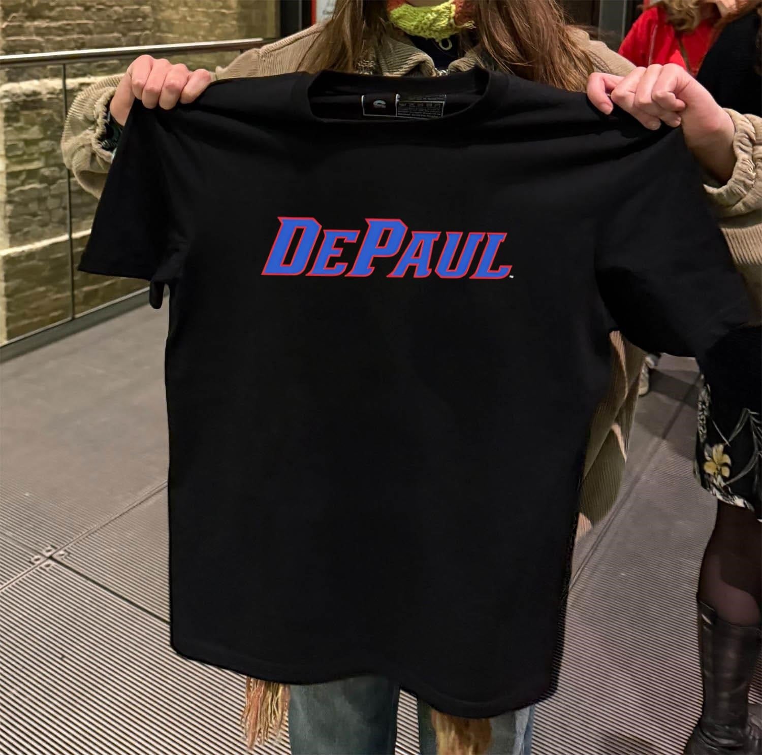 DePaul Blue Demons Official Collegiate Athletic Script Logo shirt
