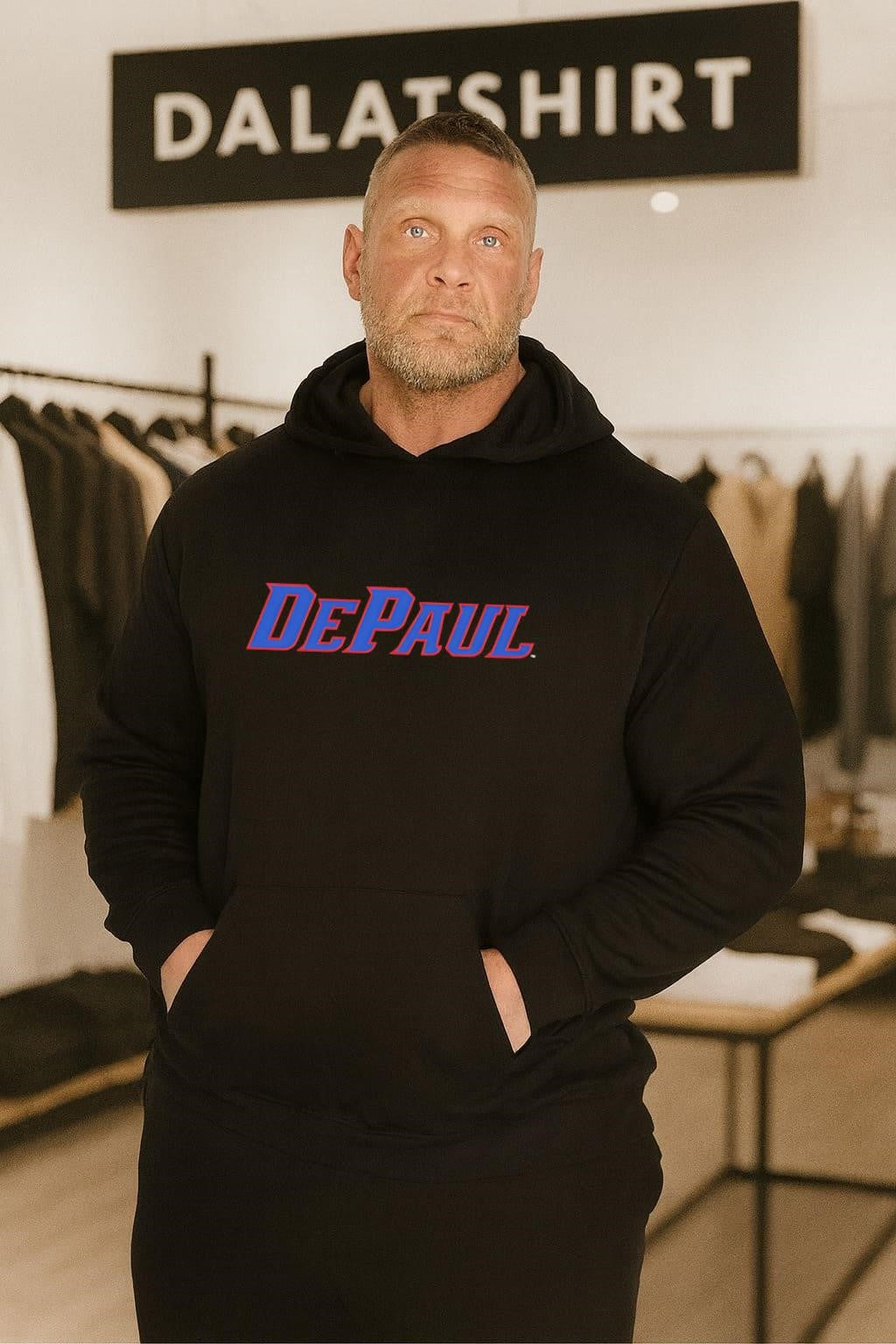 DePaul Blue Demons Official Collegiate Athletic Script Logo shirt