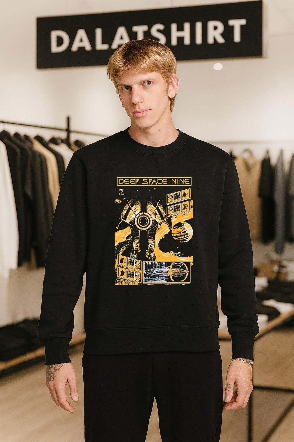 Deep Space Nine Science Fiction Starship Technical shirt