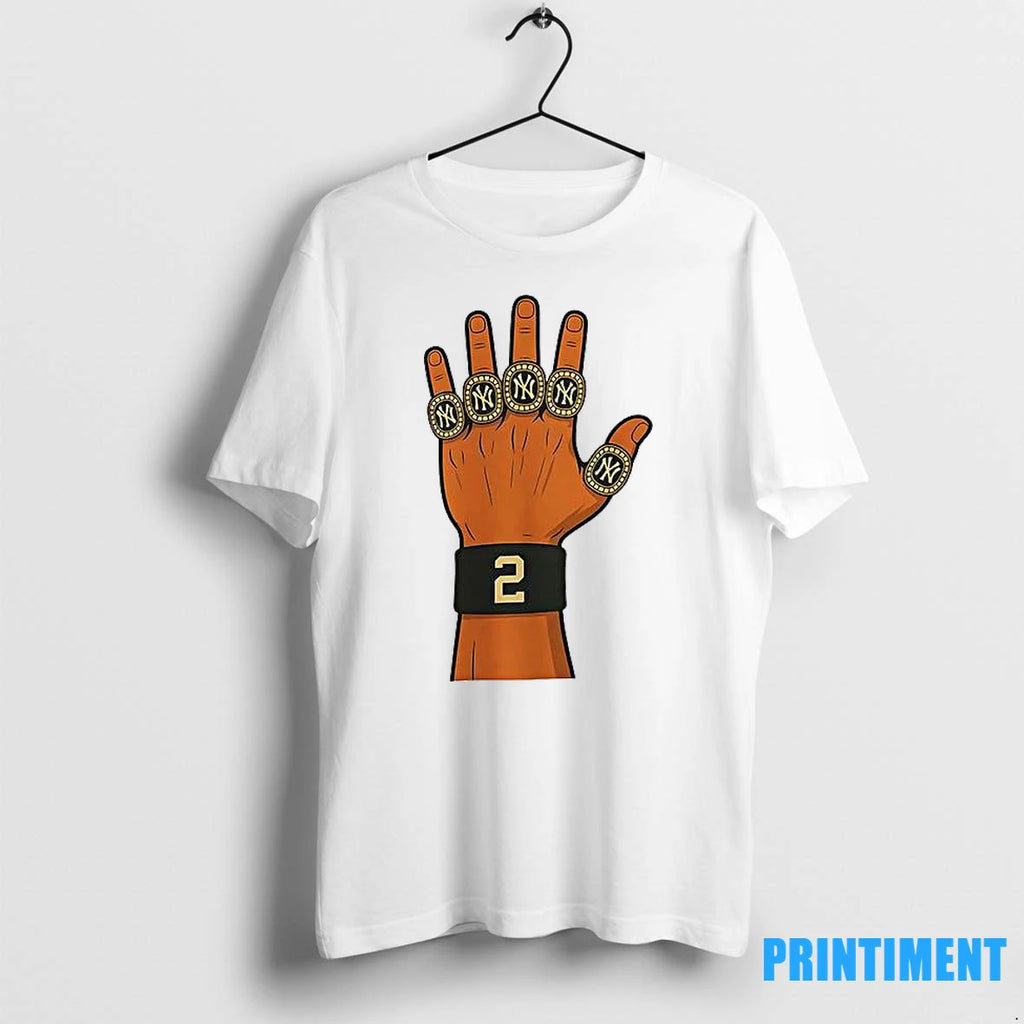 Derek Jeter 5 Ring Tribute Tshirts Sweater