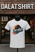 Detroit Flaming Horse Head Racing shirt