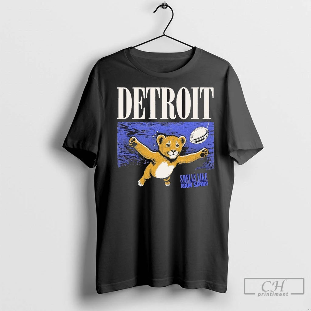 Detroit Lions Smells Like Team Spirit T Shirts