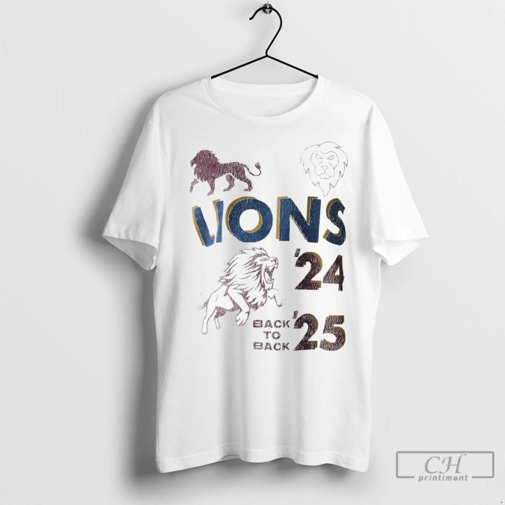 Detroit Lions The Pride Of Brisbane Back To Back T Shirts