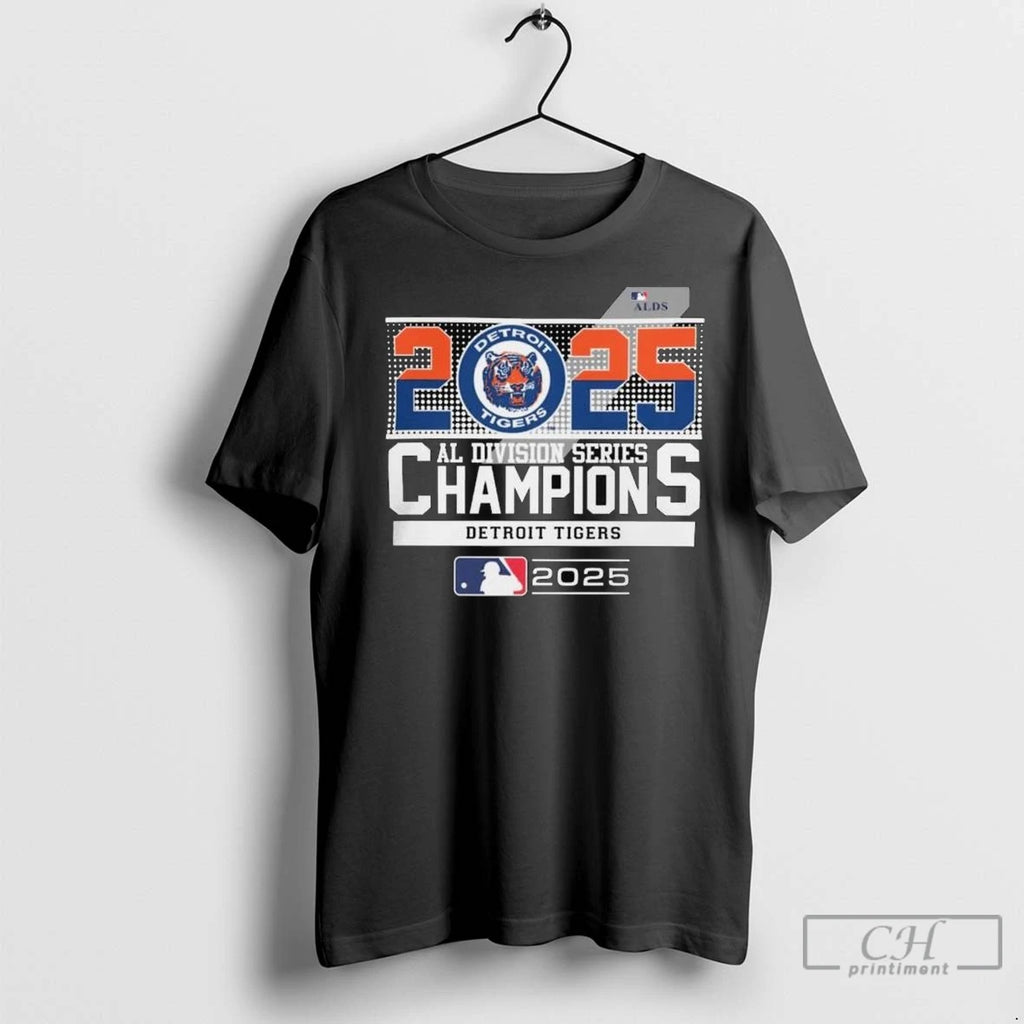 Detroit Tigers 2025 Mlb Playoffs Alds Champions Celebration Long Sleve T Shirts