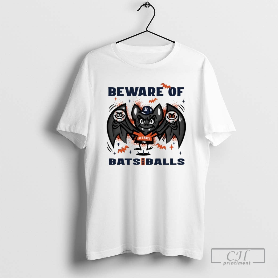 Detroit Tigers Beware Of Bats And Balls October Halloween T Shirts