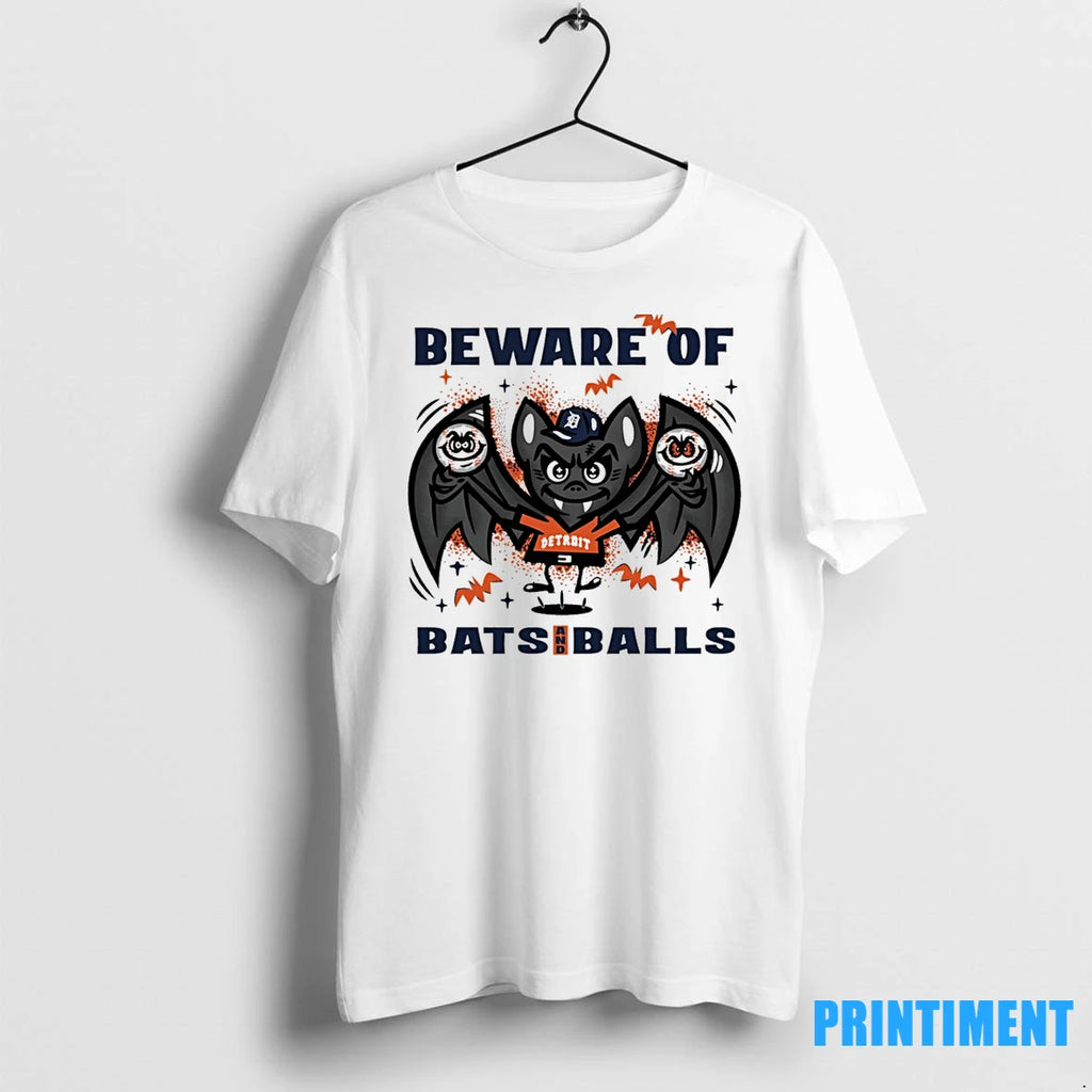 Detroit Tigers Beware Of Bats And Balls October Halloween Tshirts Sweater