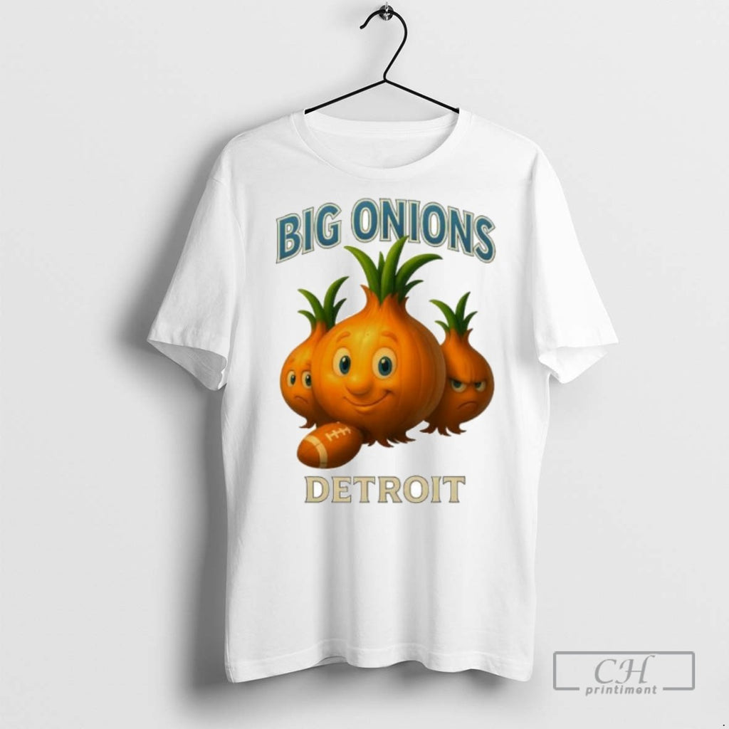 Detroit Big Onions Funny Ornaments T Shirts