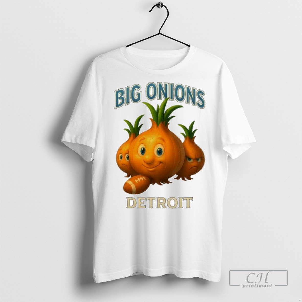 Detroit Big Onions Funny Ornaments T Shirts