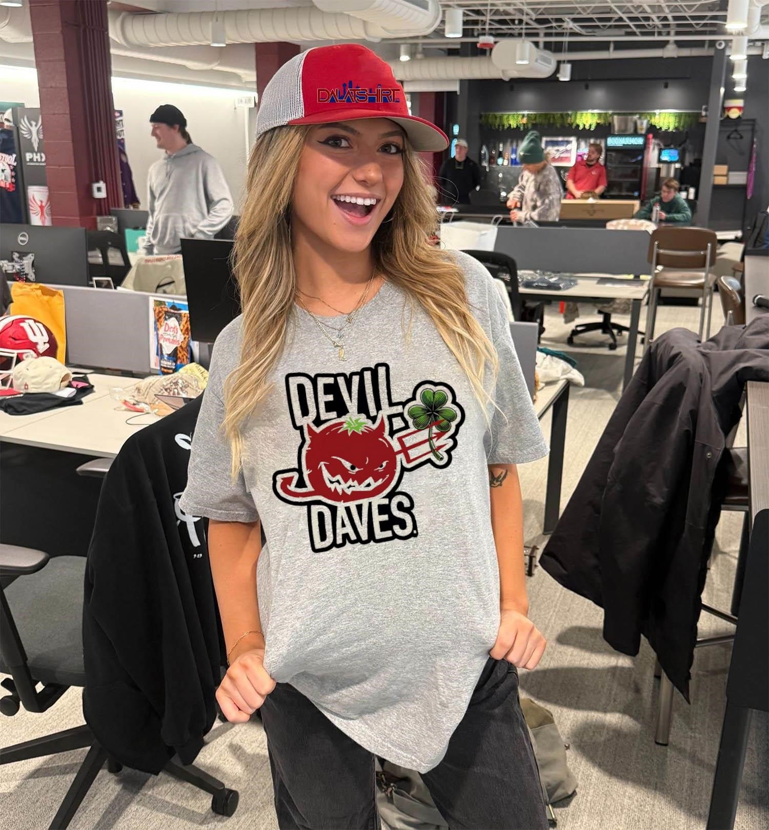 Devil Daves Tomato Pitchfork Shamrock Bloody Mary Mix shirt