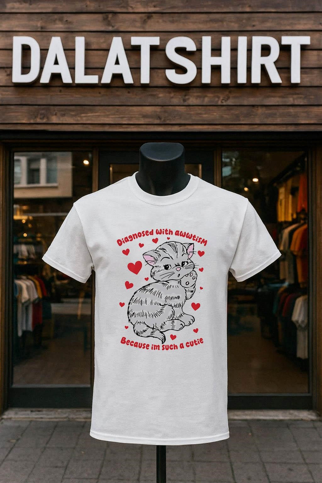 Diagnosed Awwtism Because Im Such A Cutie Cat shirt