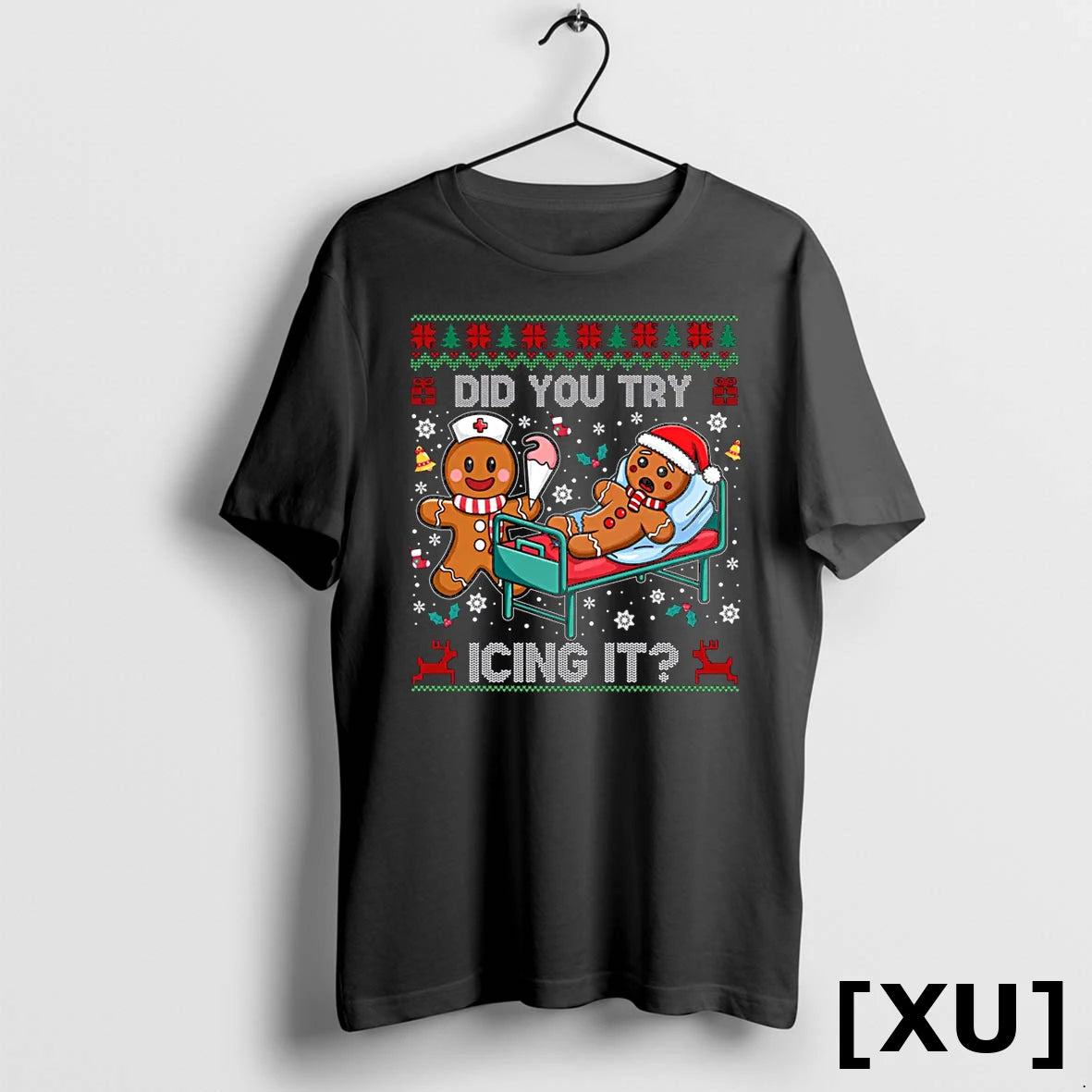 Did You Try Icing It Christmas Gingerbread Tshirts Sweater