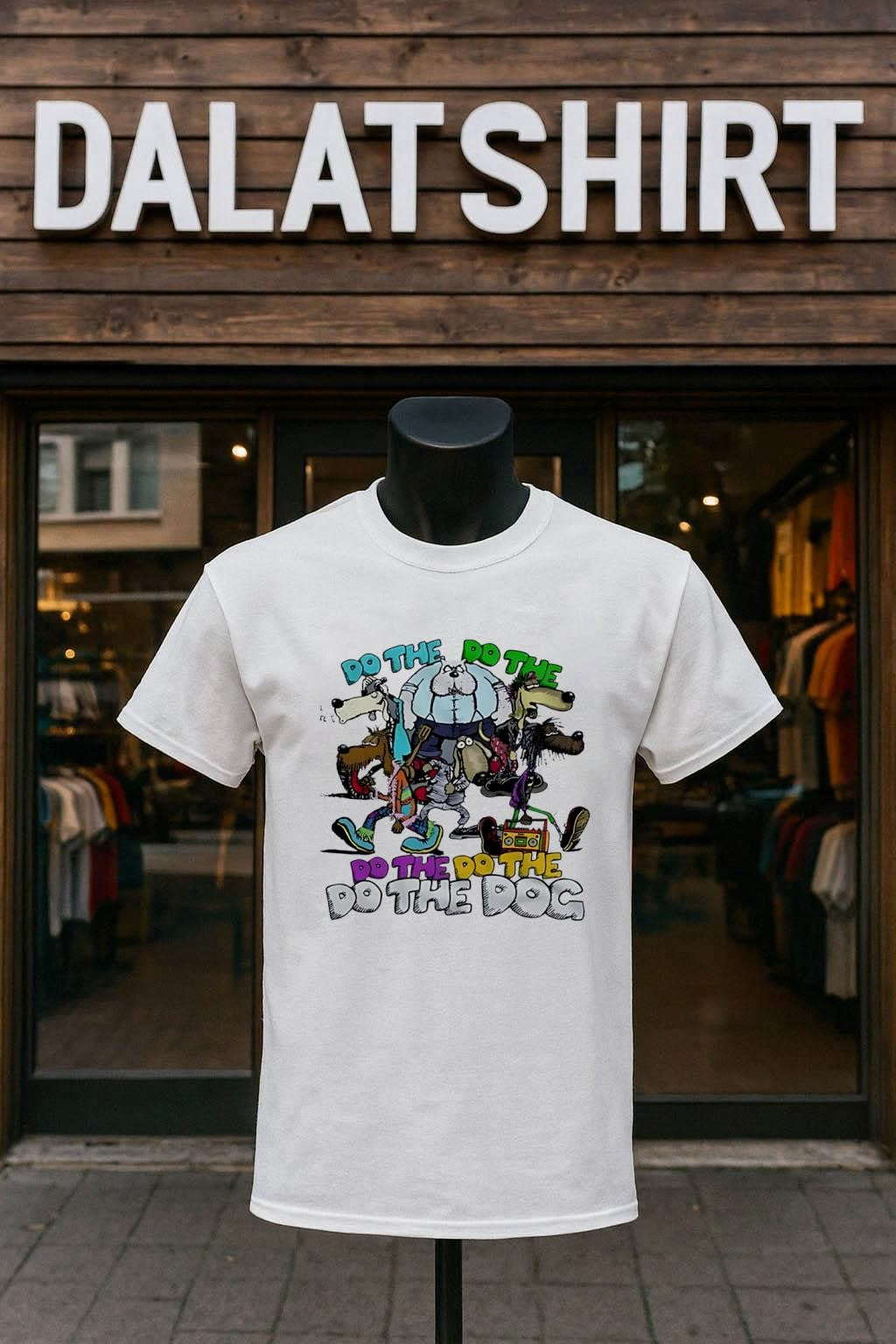 Do The Dog Cartoon Bulldog And Colorful Character Graphics shirt