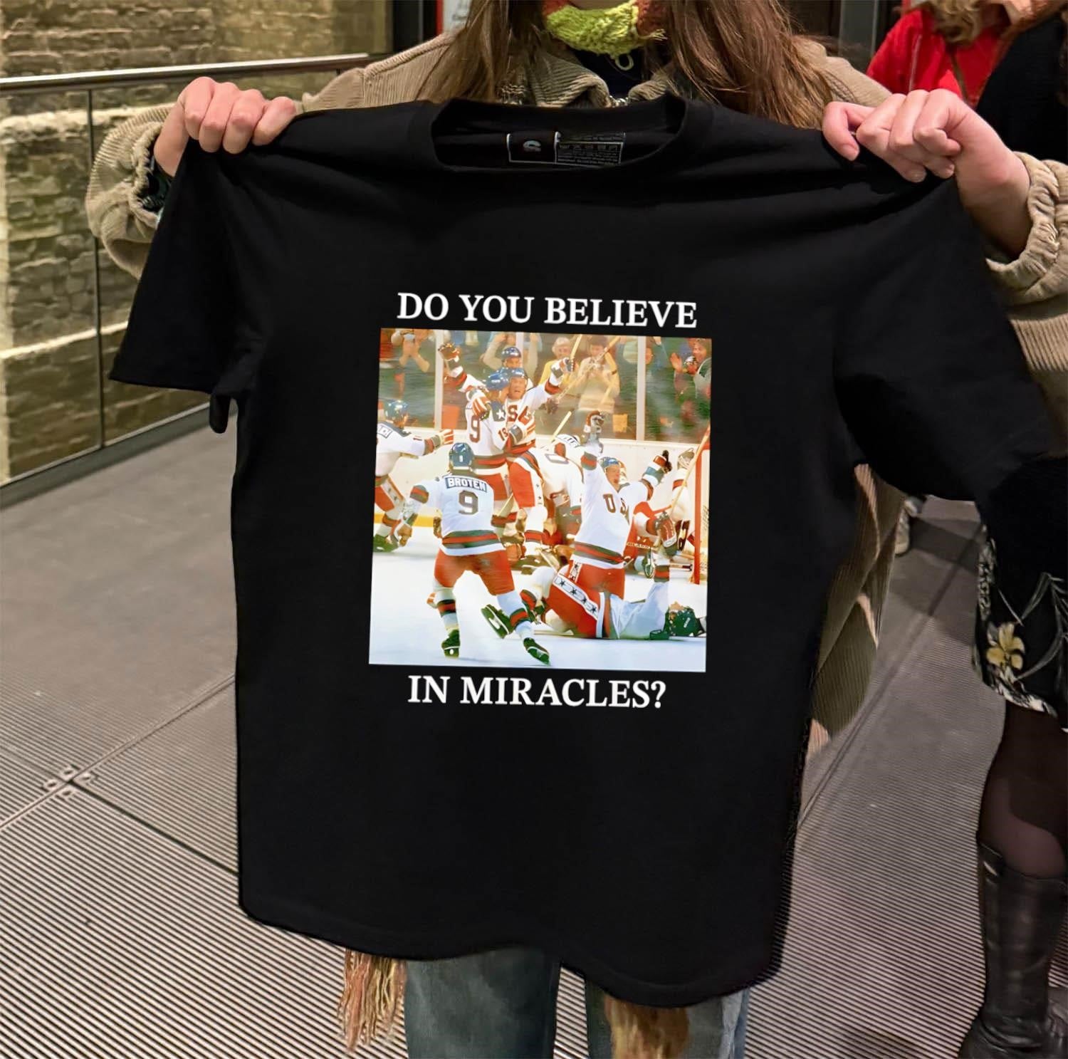 Do You Believe in Miracles Hockey Team Celebration shirt