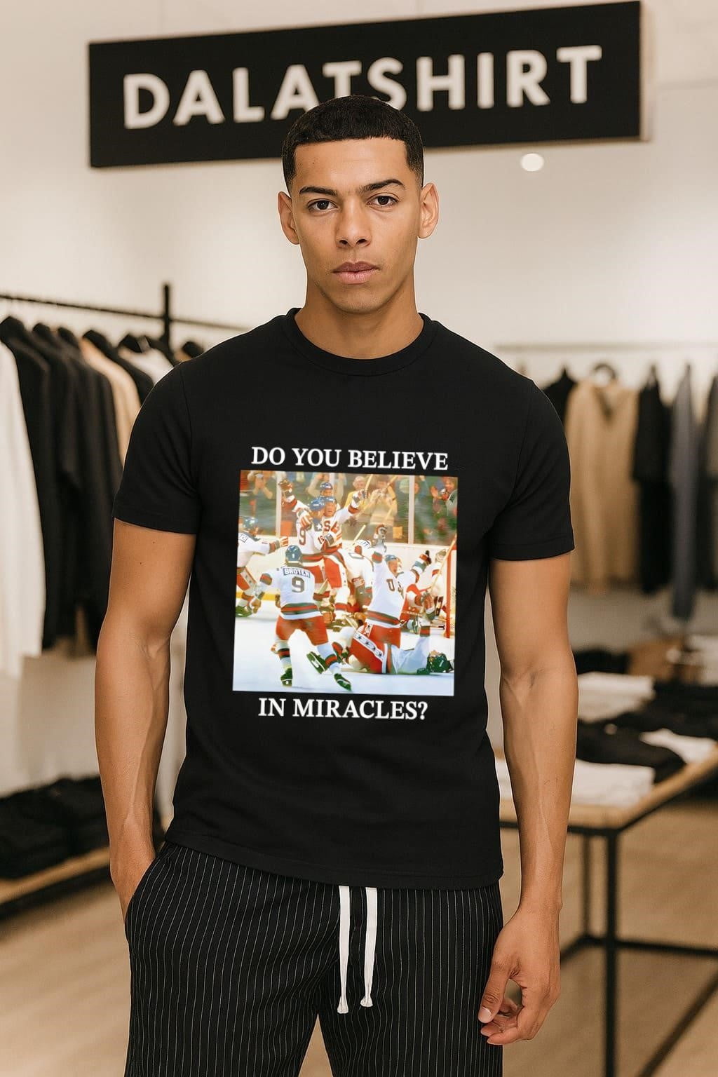 Do You Believe in Miracles Hockey Team Celebration shirt
