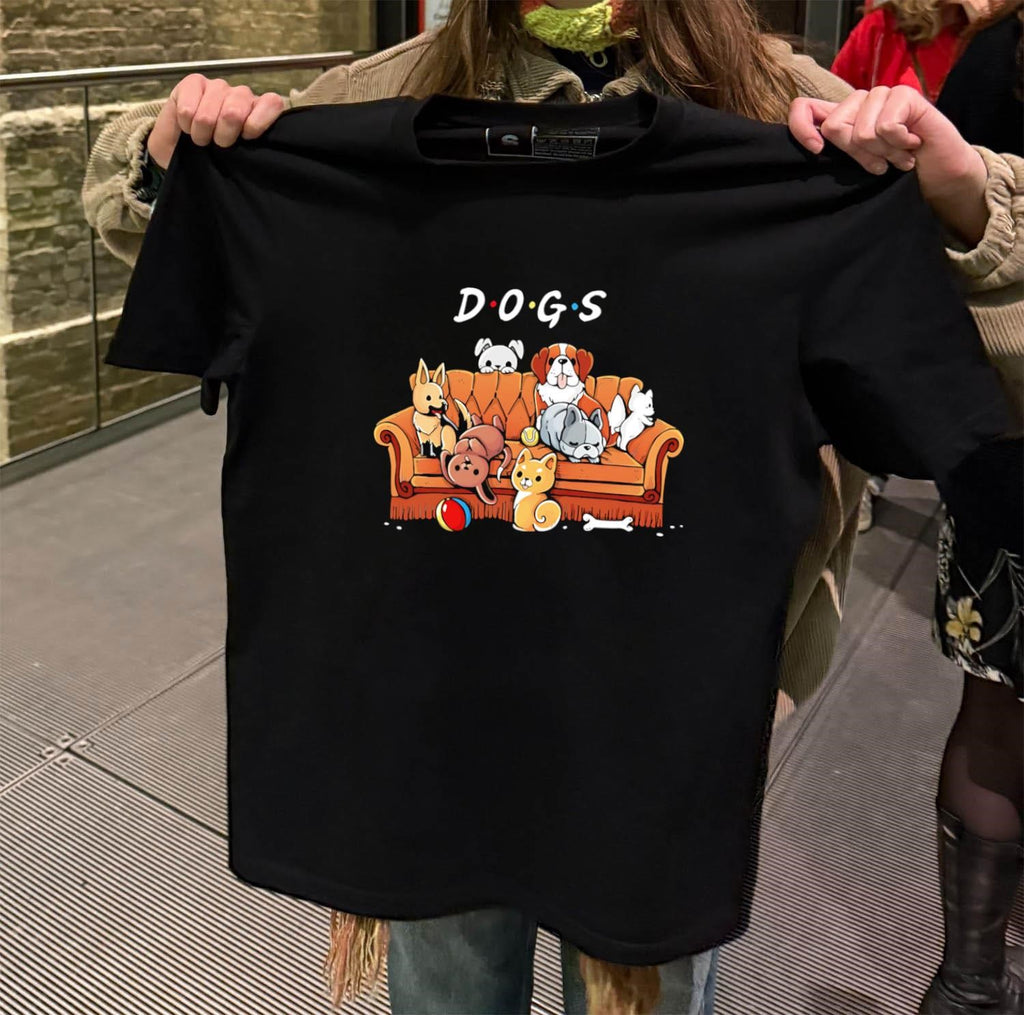 Dogs Friends TV Show Parody Puppy Sofa shirt