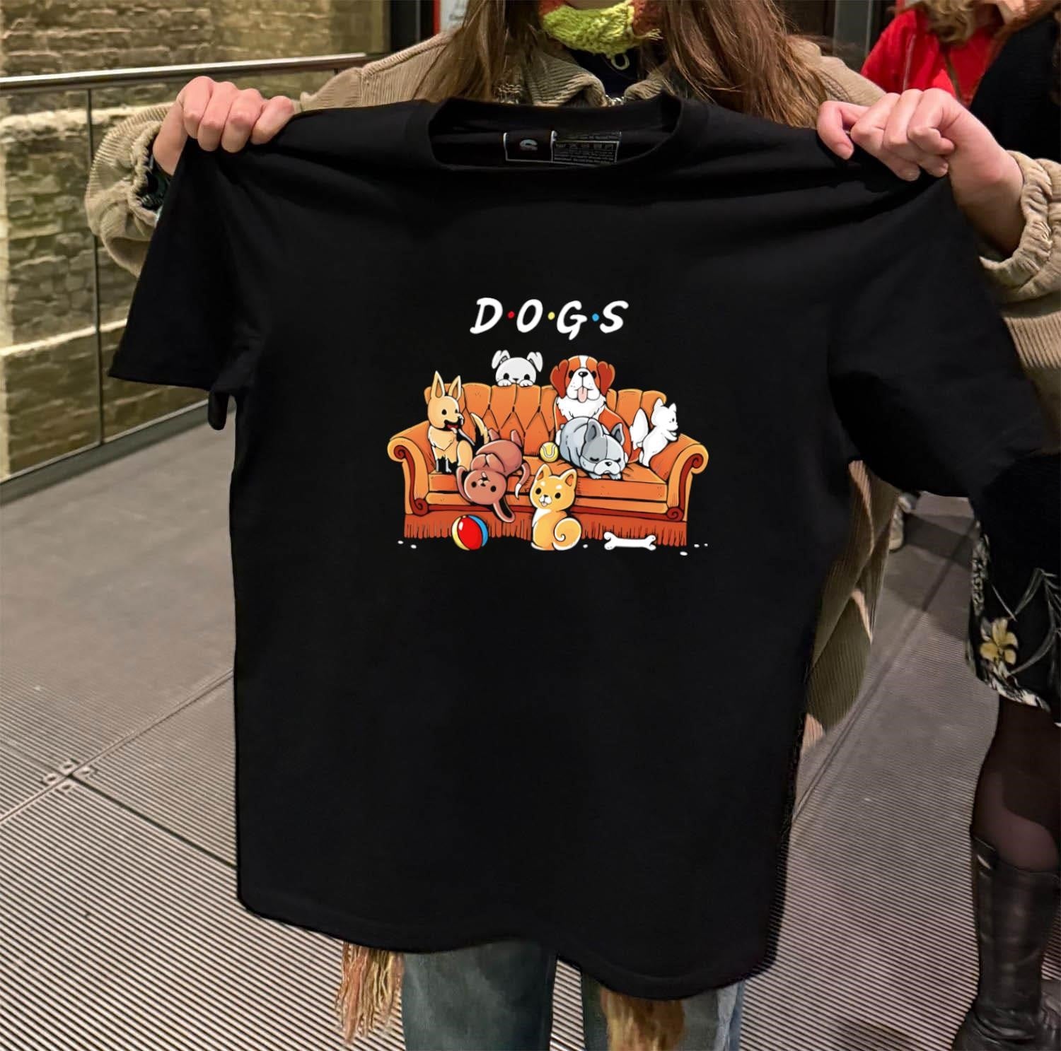 Dogs Friends TV Show Parody Puppy Sofa shirt