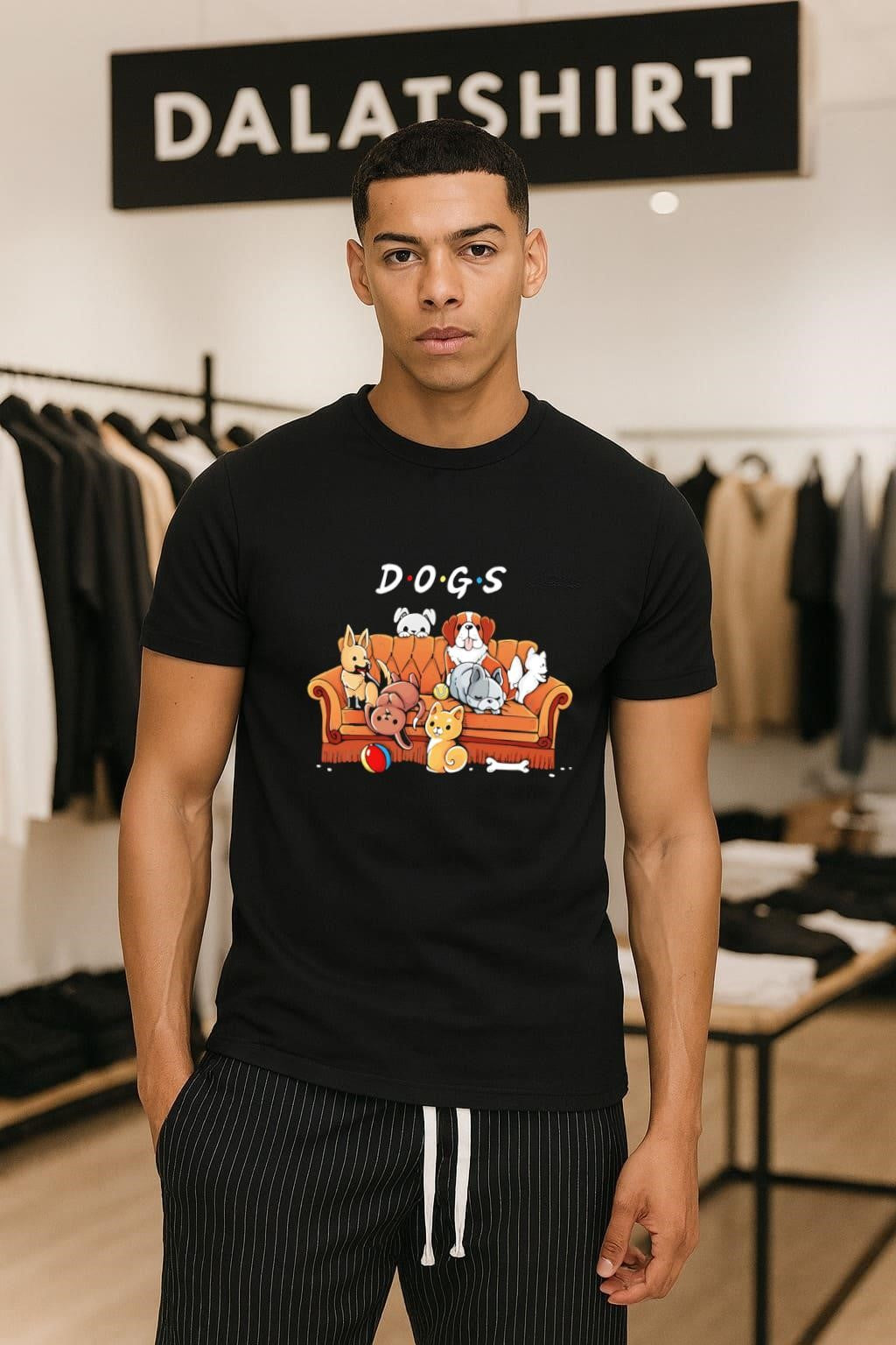 Dogs Friends TV Show Parody Puppy Sofa shirt