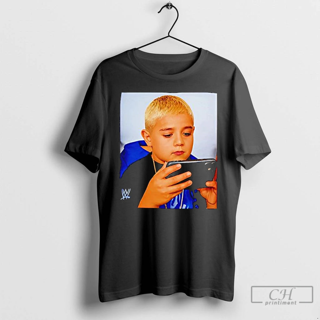 Dominik Mysterio Kid Playing Game T Shirts
