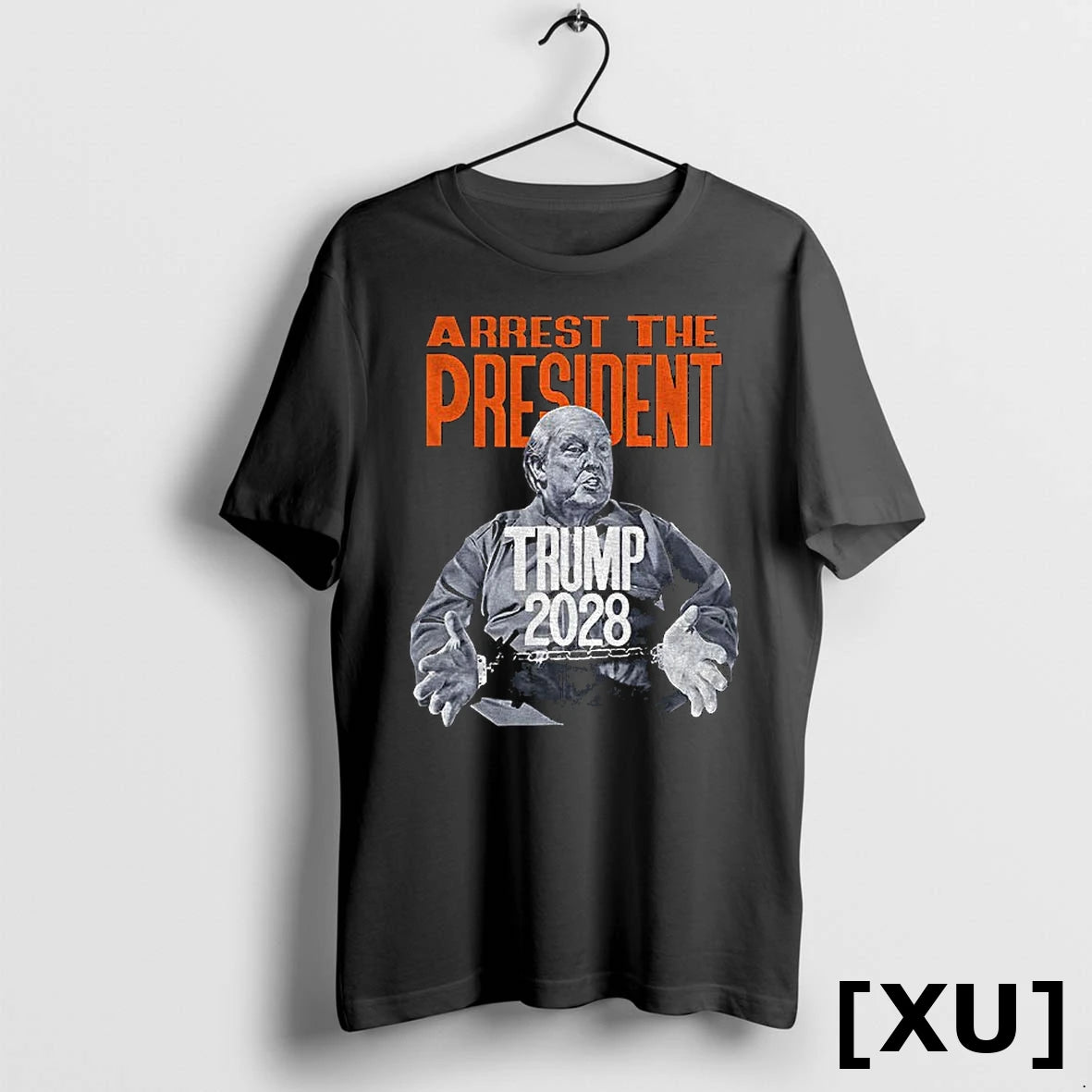 Donald Trump Bald Lock Him Up Illustration Arrest The President 2028 Political Tshirts Sweater