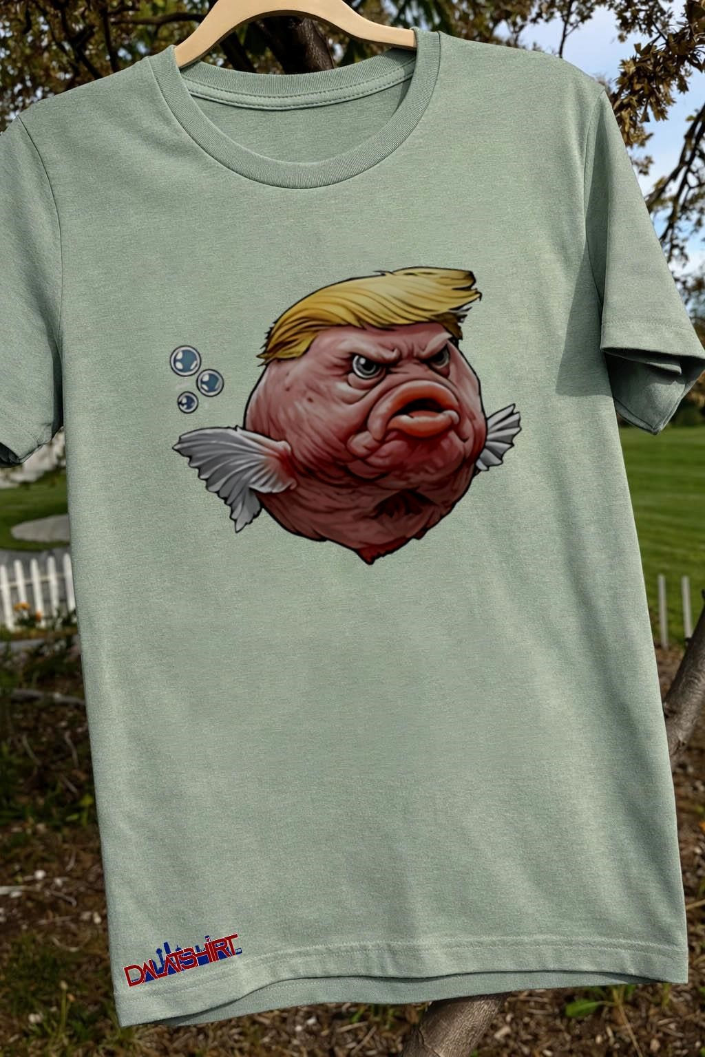 Donald Trump Blobfish Hybrid Caricature Graphics shirt