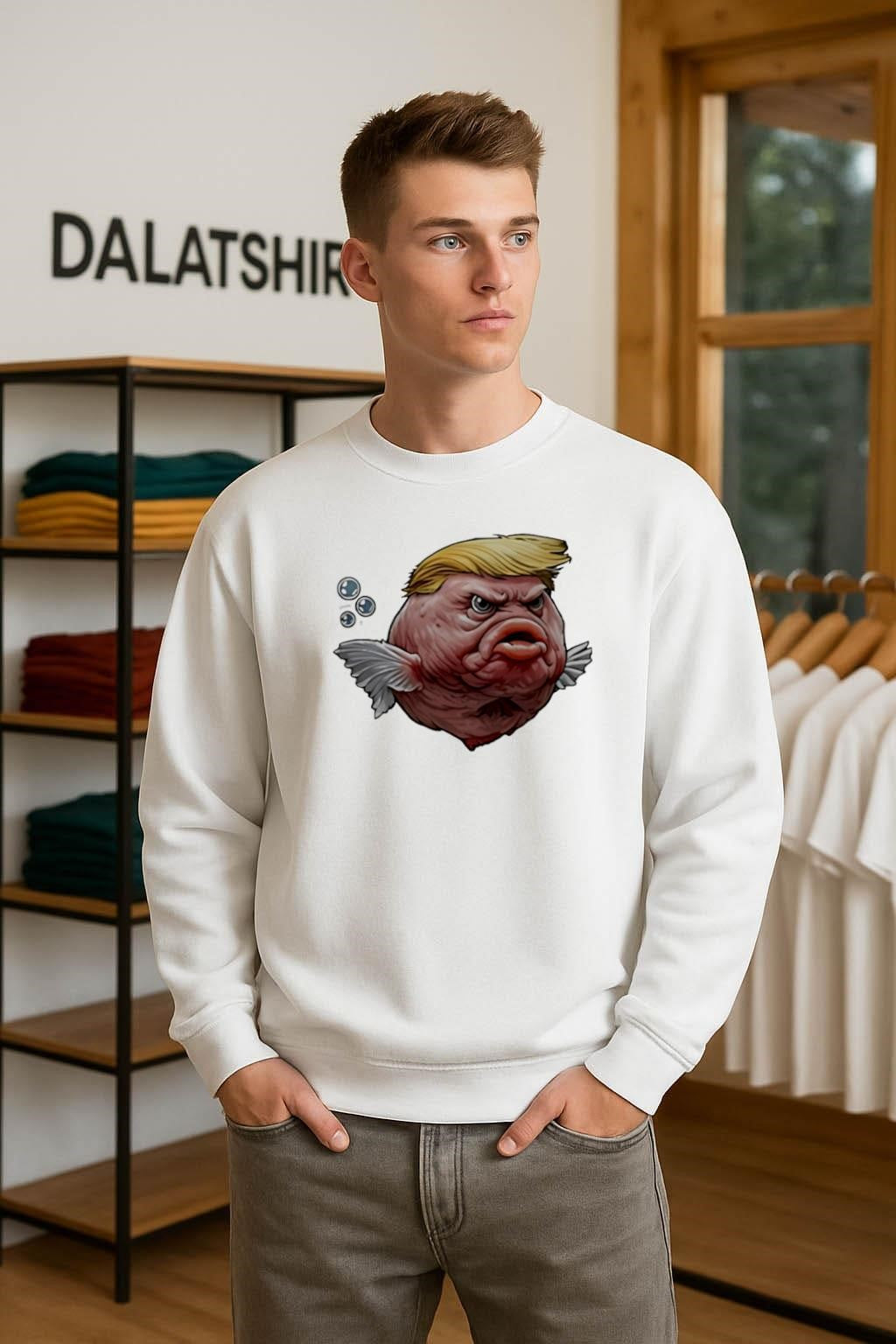 Donald Trump Blobfish Hybrid Caricature Graphics shirt