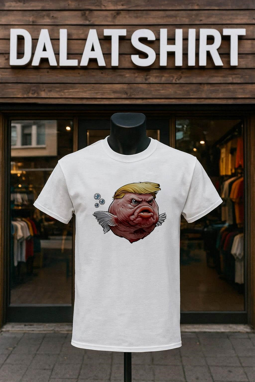 Donald Trump Blobfish Hybrid Caricature Graphics shirt