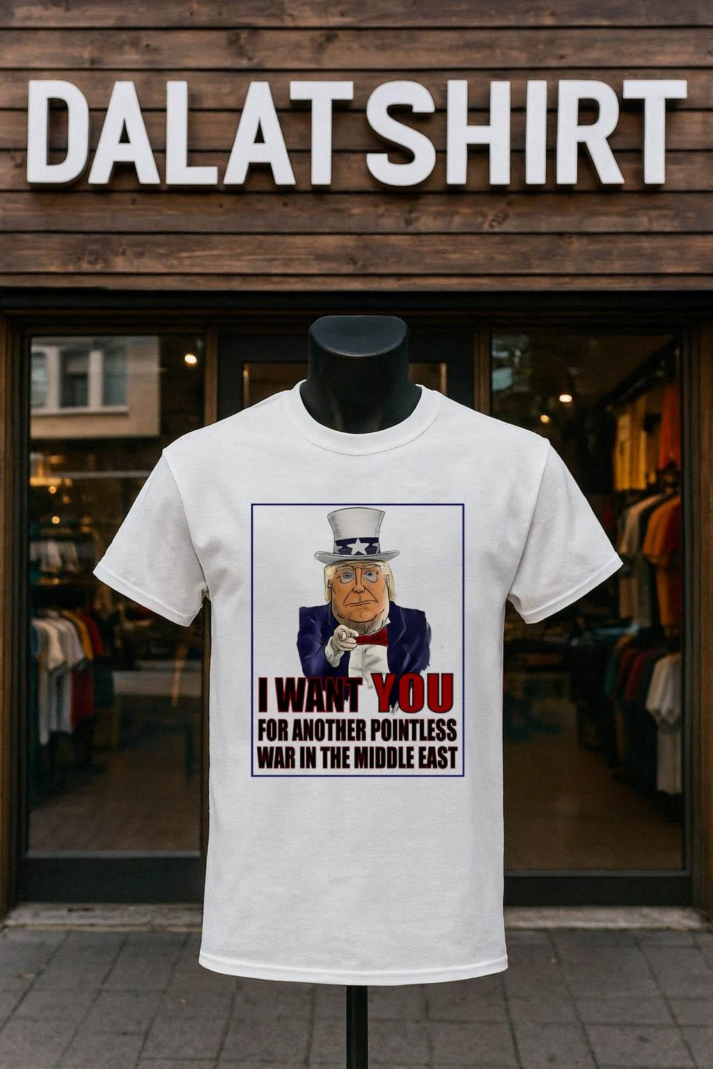 Donald Trump Uncle Sam Pointless Middle East War shirt