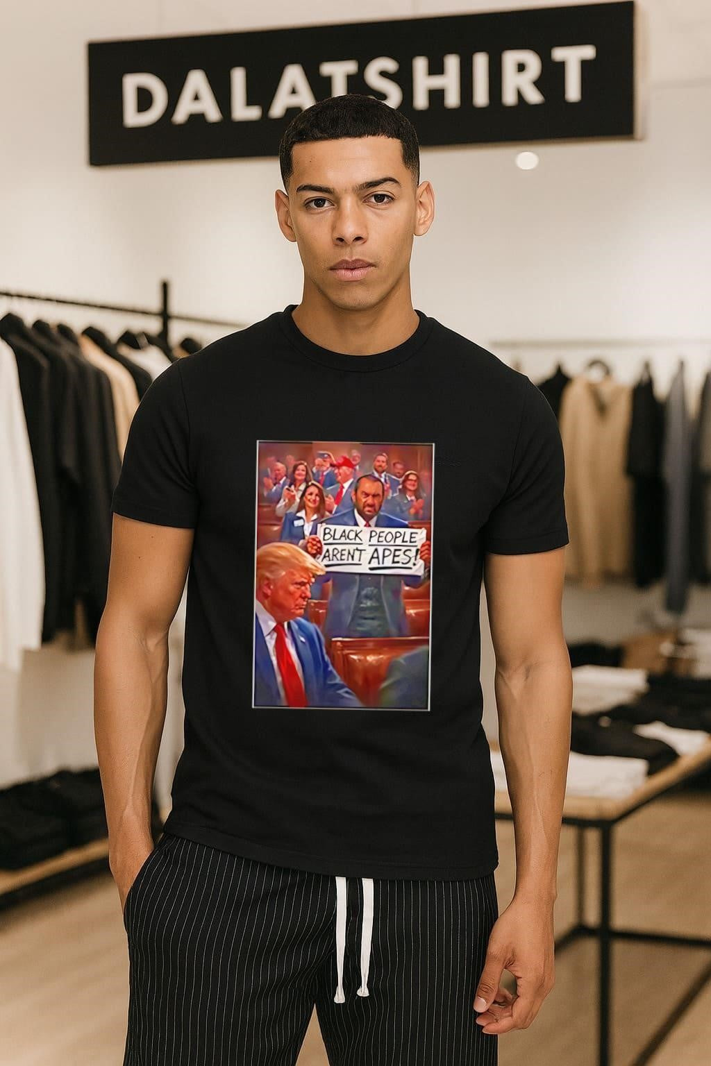 Donald Trump and Black People Aren’t Apes Protest Sign shirt