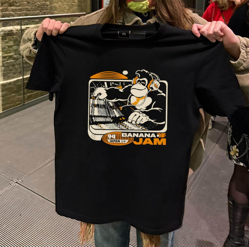Donkey Kong 94 Japan Banana Jam DJ gorilla shirt