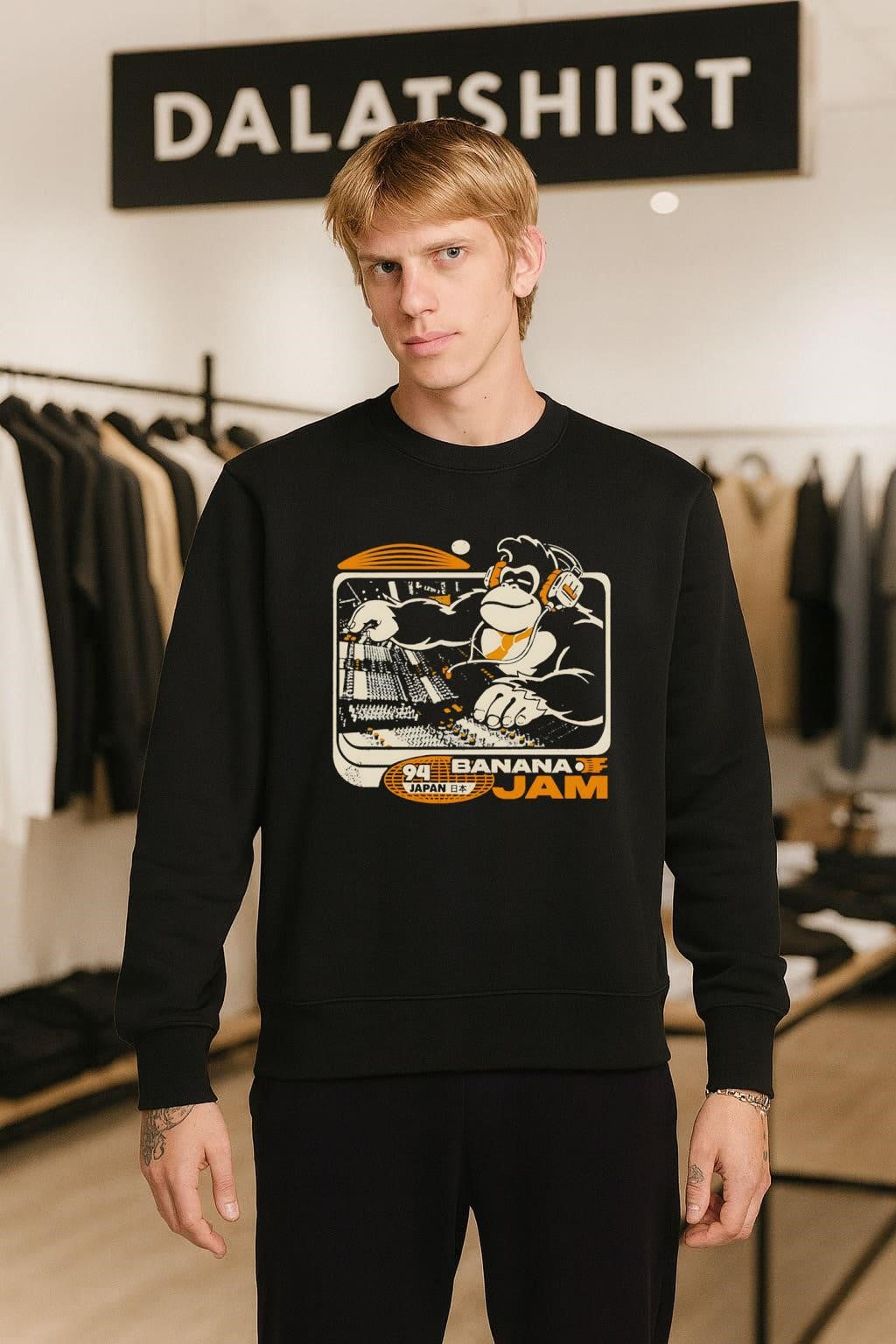 Donkey Kong 94 Japan Banana Jam DJ gorilla shirt