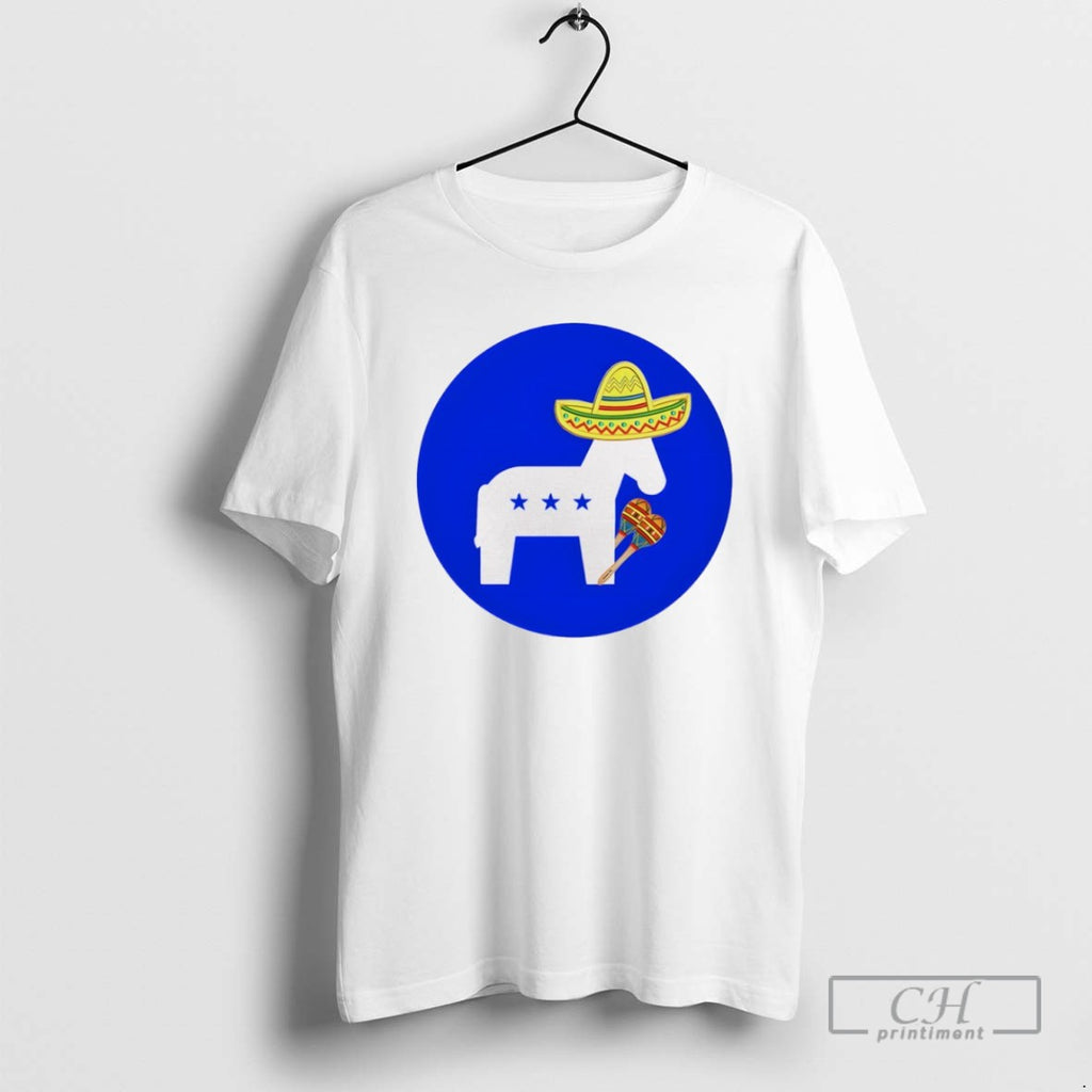 Donkey Republic Wearing Mexican Hat Cinco De Mayo T Shirts