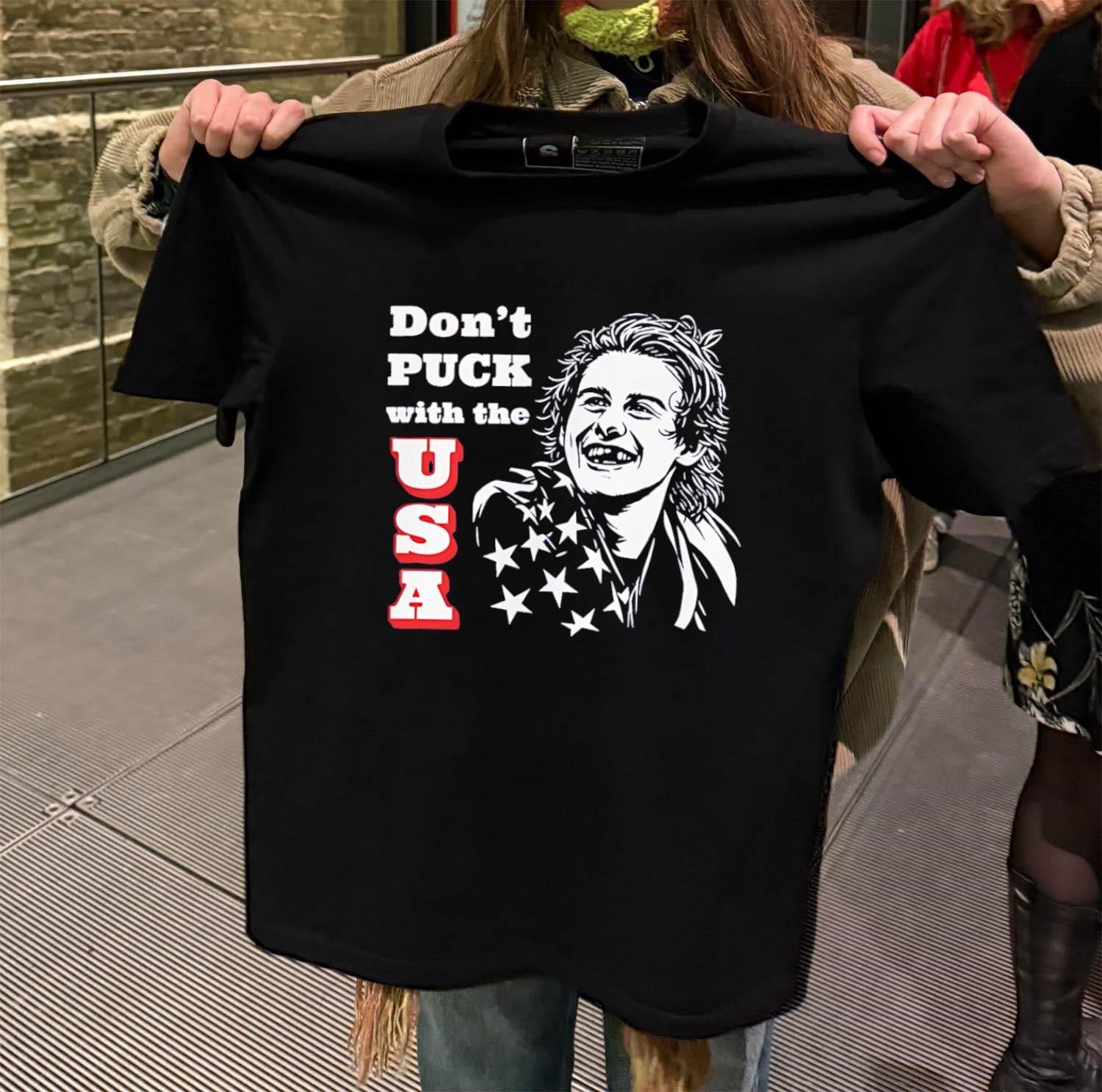 Don’t Puck with the USA Hockey Player Smiles shirt
